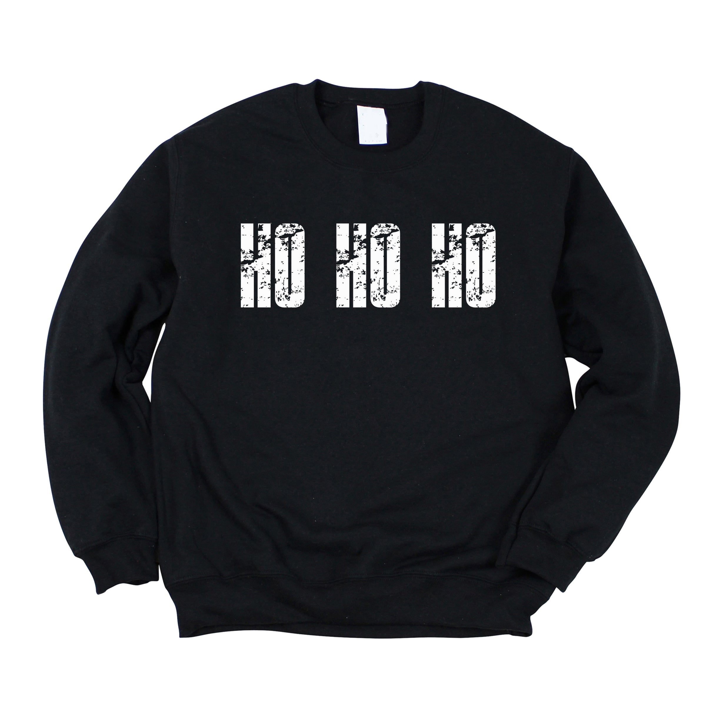 Ho Ho Ho Block Distressed - Women's Graphic Sweatshirt