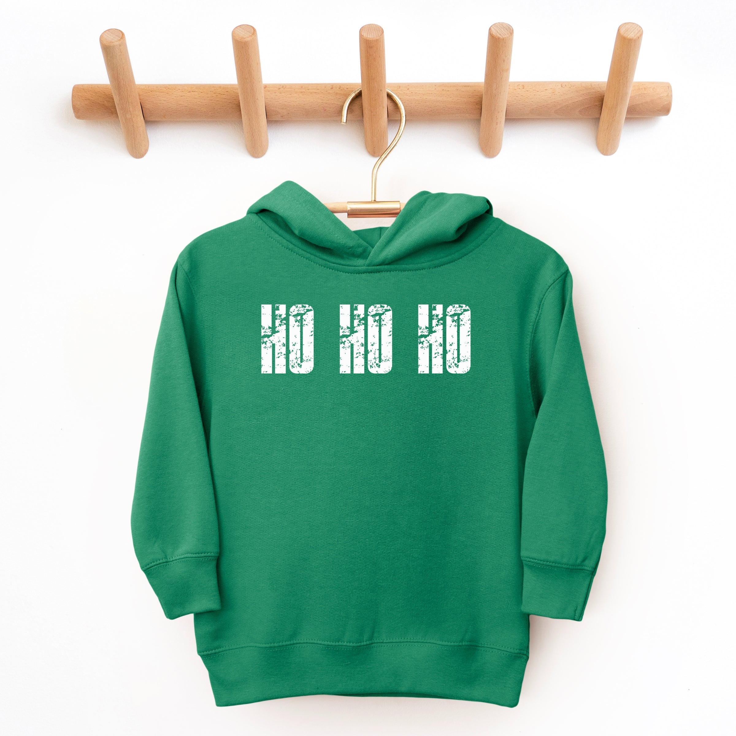 Ho Ho Ho Block Distressed - Toddler Hoodie
