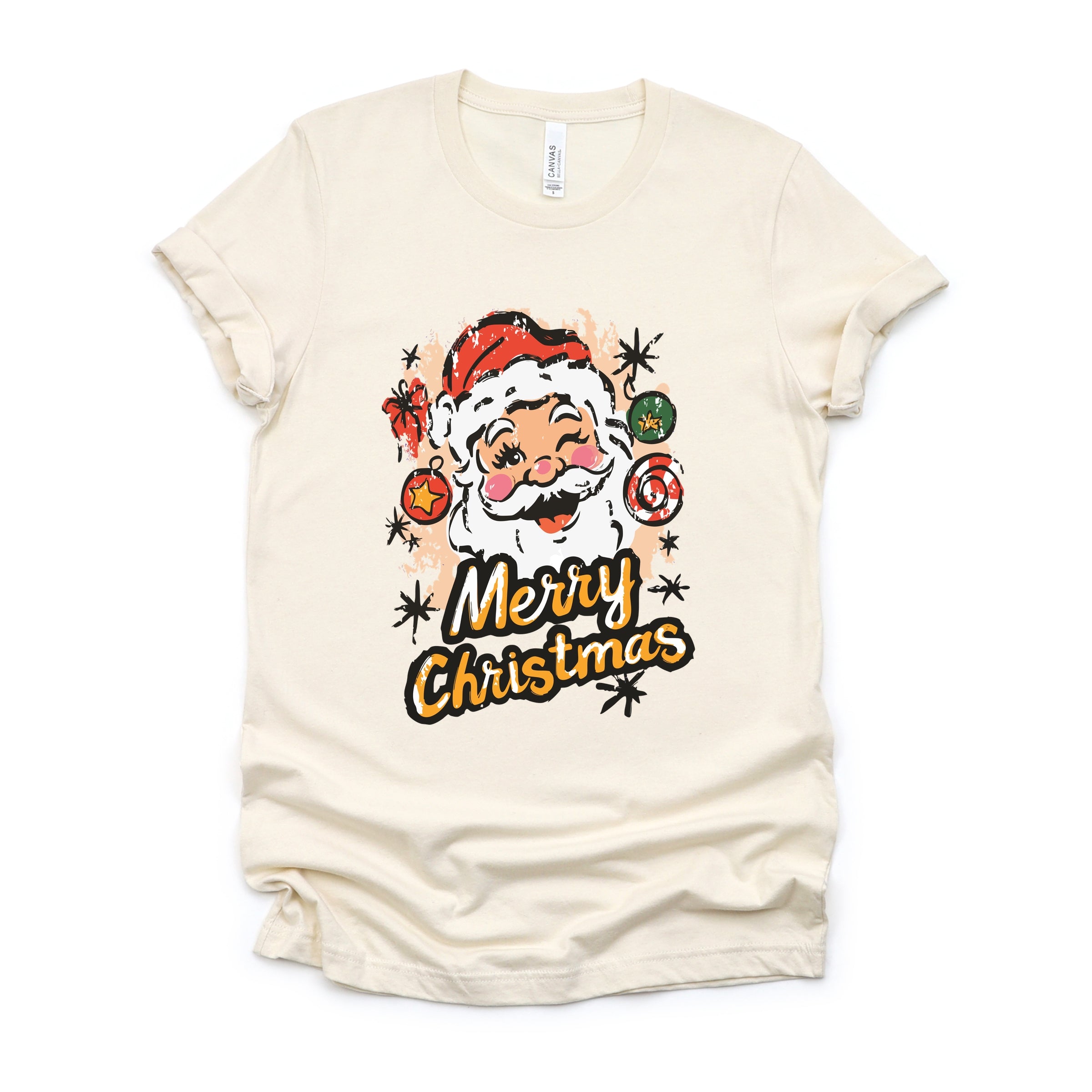 Merry Christmas Santa Wink - Women's Short Sleeve Graphic T-Shirt