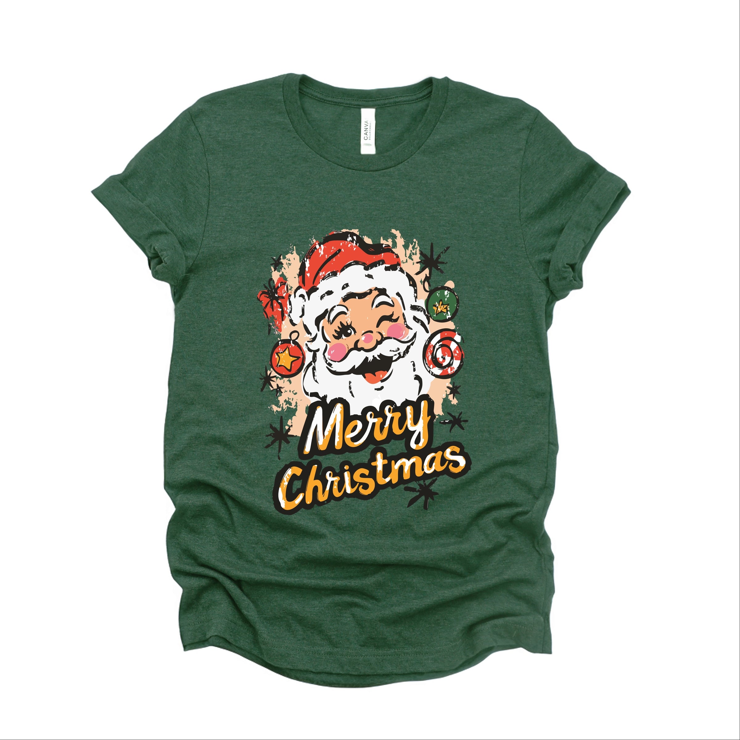 Merry Christmas Santa Wink - Women's Short Sleeve Graphic T-Shirt
