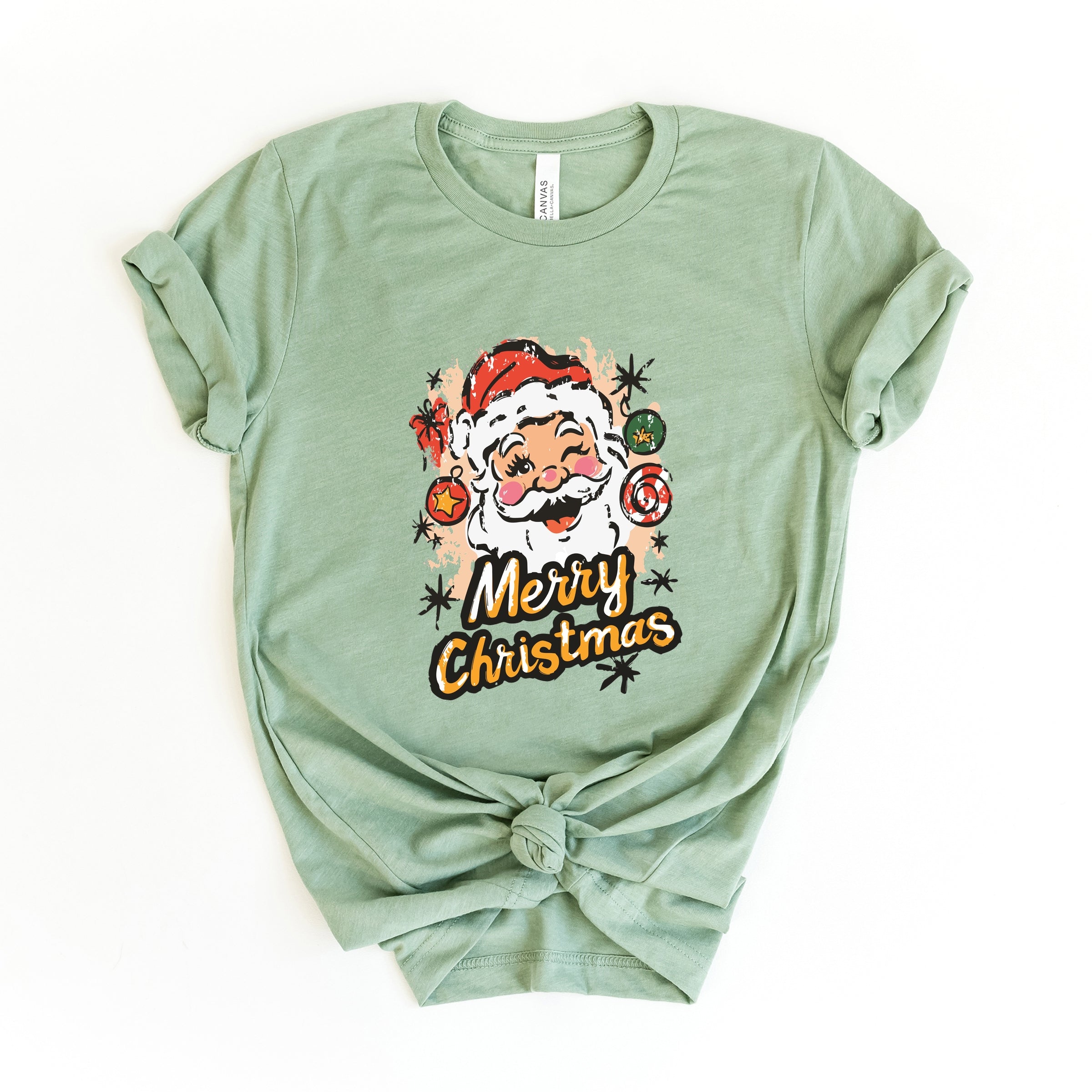 Merry Christmas Santa Wink - Women's Short Sleeve Graphic T-Shirt