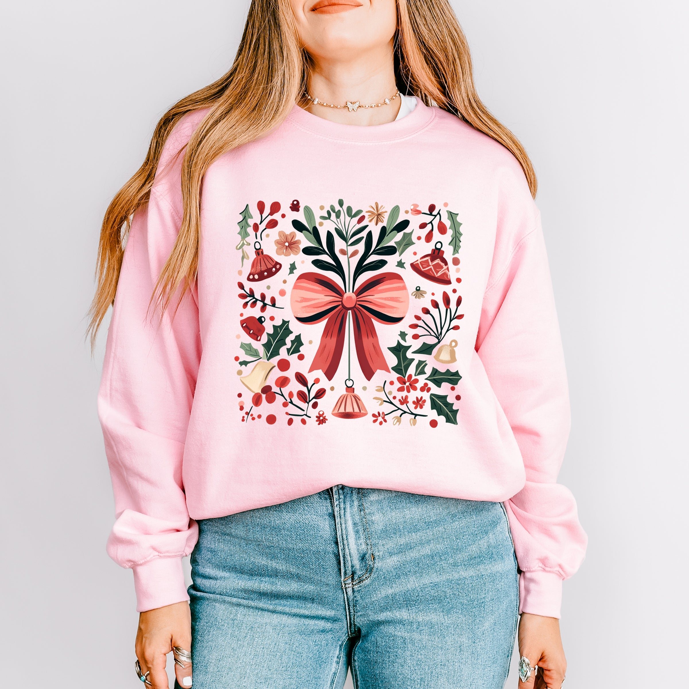 Coquette Holly Collage - Women's Graphic Sweatshirt