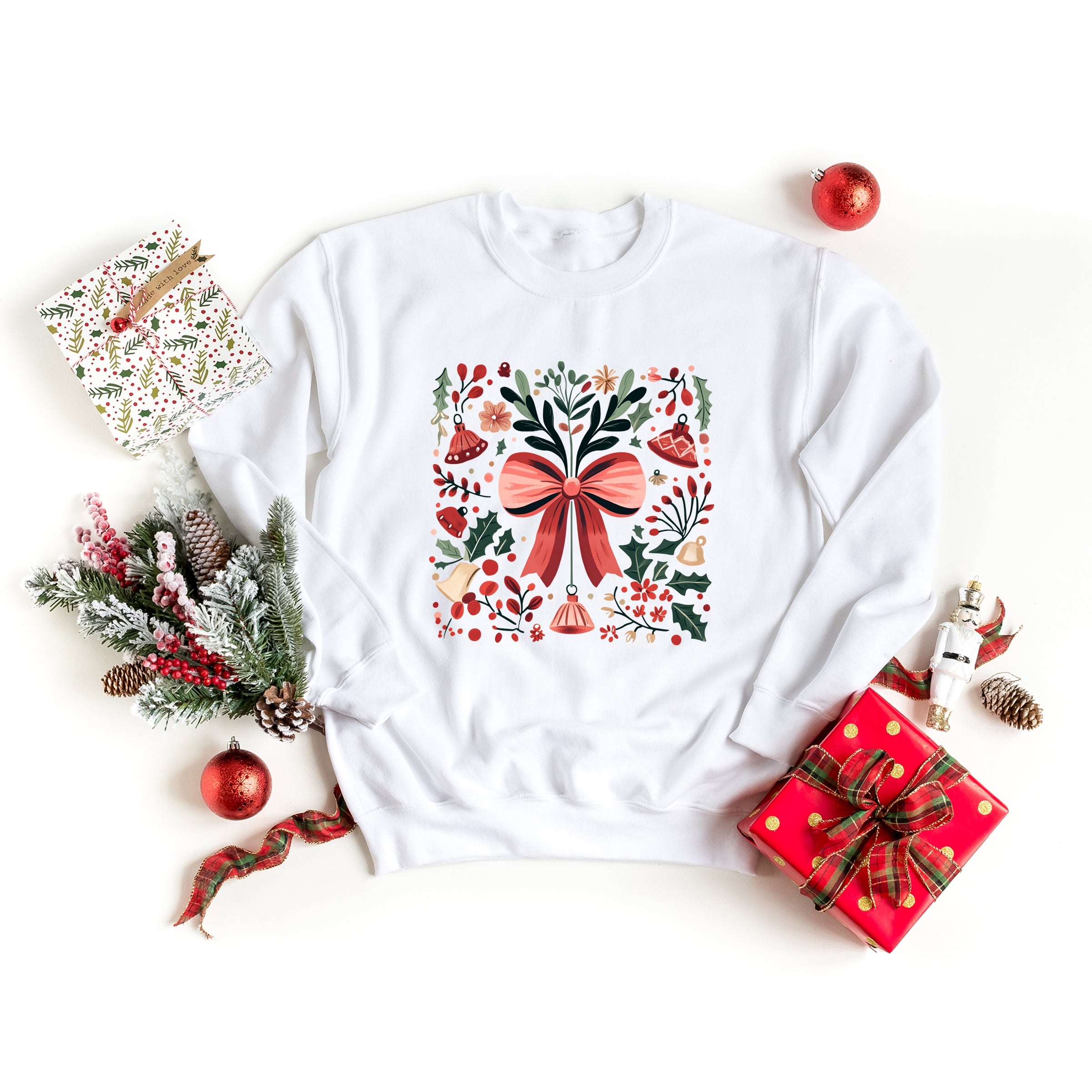 Coquette Holly Collage - Women's Graphic Sweatshirt