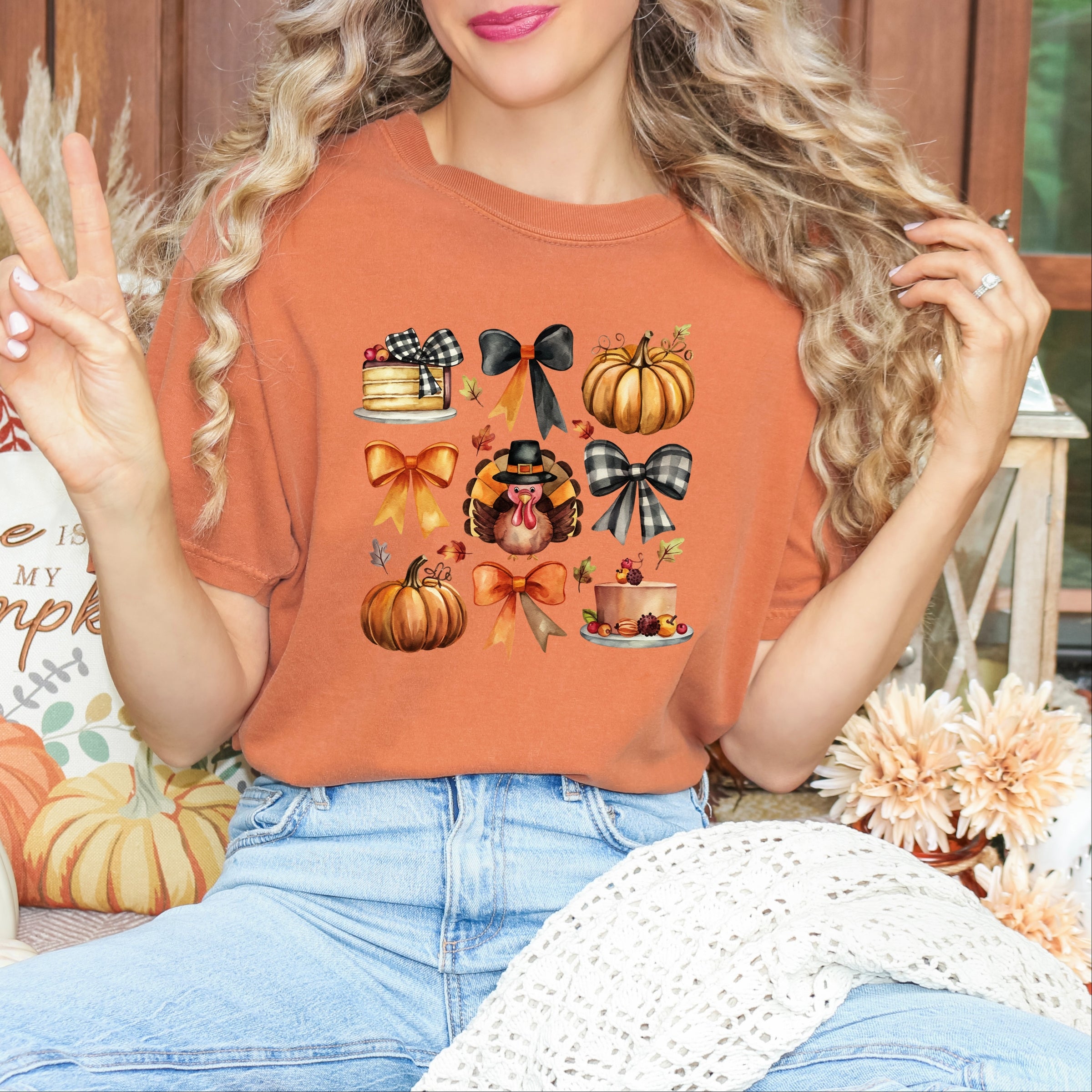 Turkey Coquette - Women's Garment Dyed Graphic T-Shirt