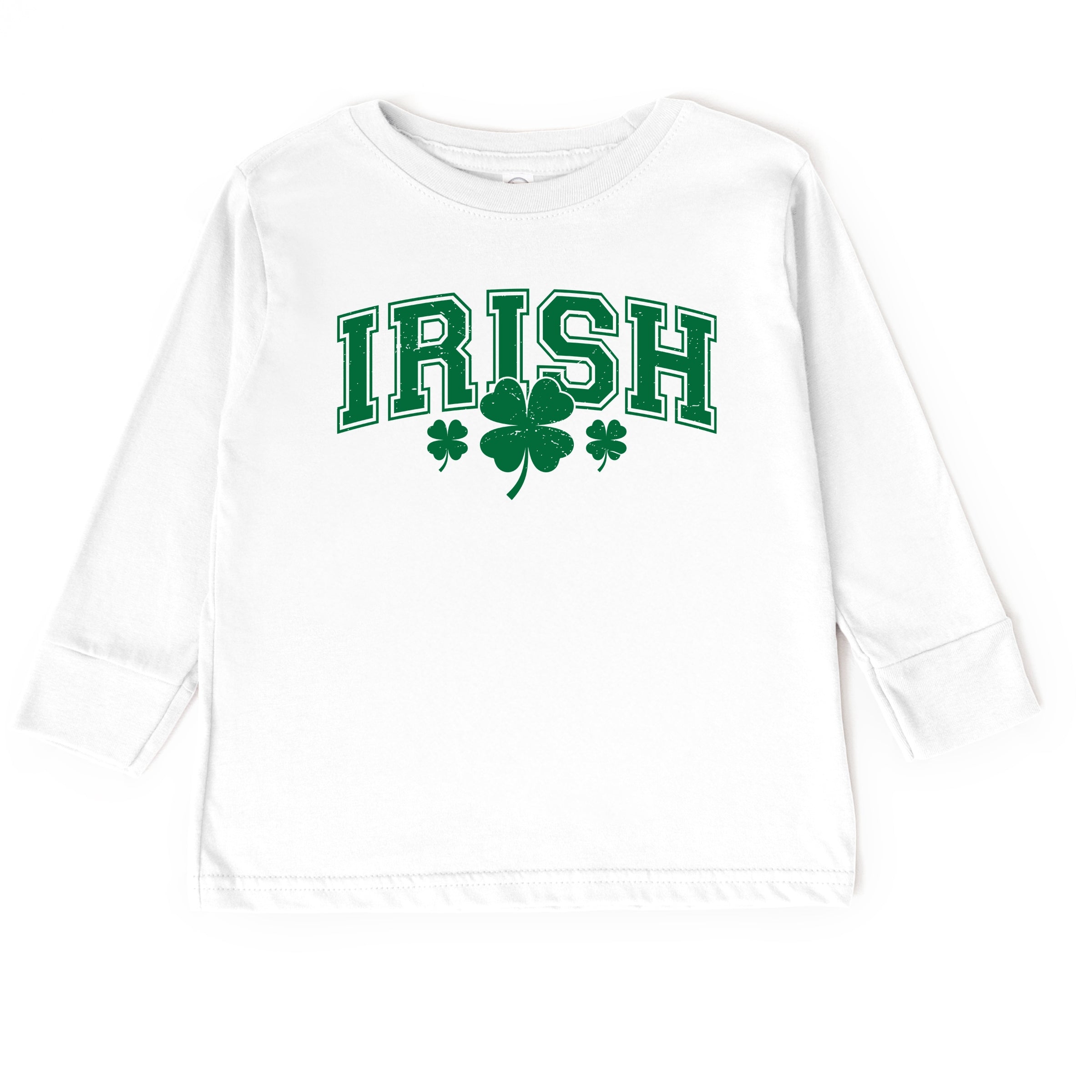 Irish Varsity Outline Arched - Toddler Long Sleeve Graphic Tee