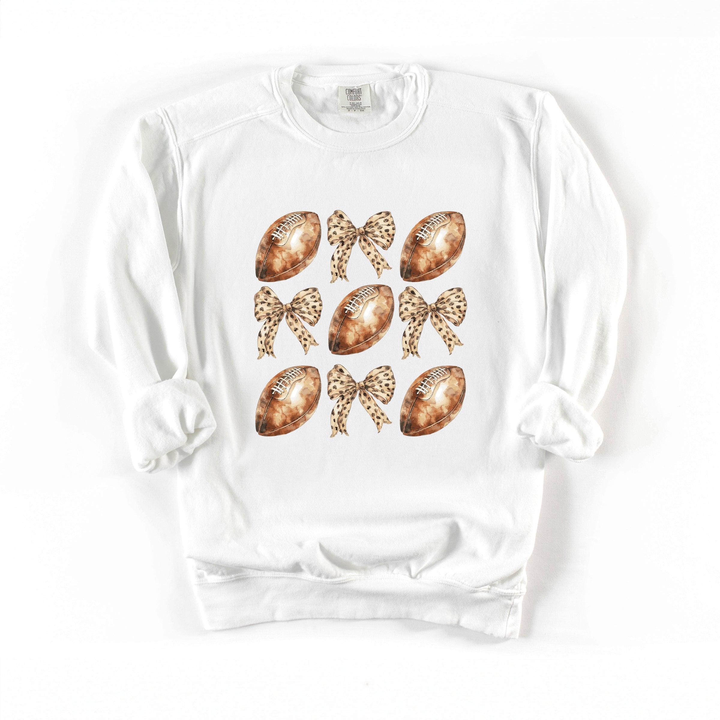 Coquette Football Chart - Women's Garment Dyed Graphic Sweatshirt