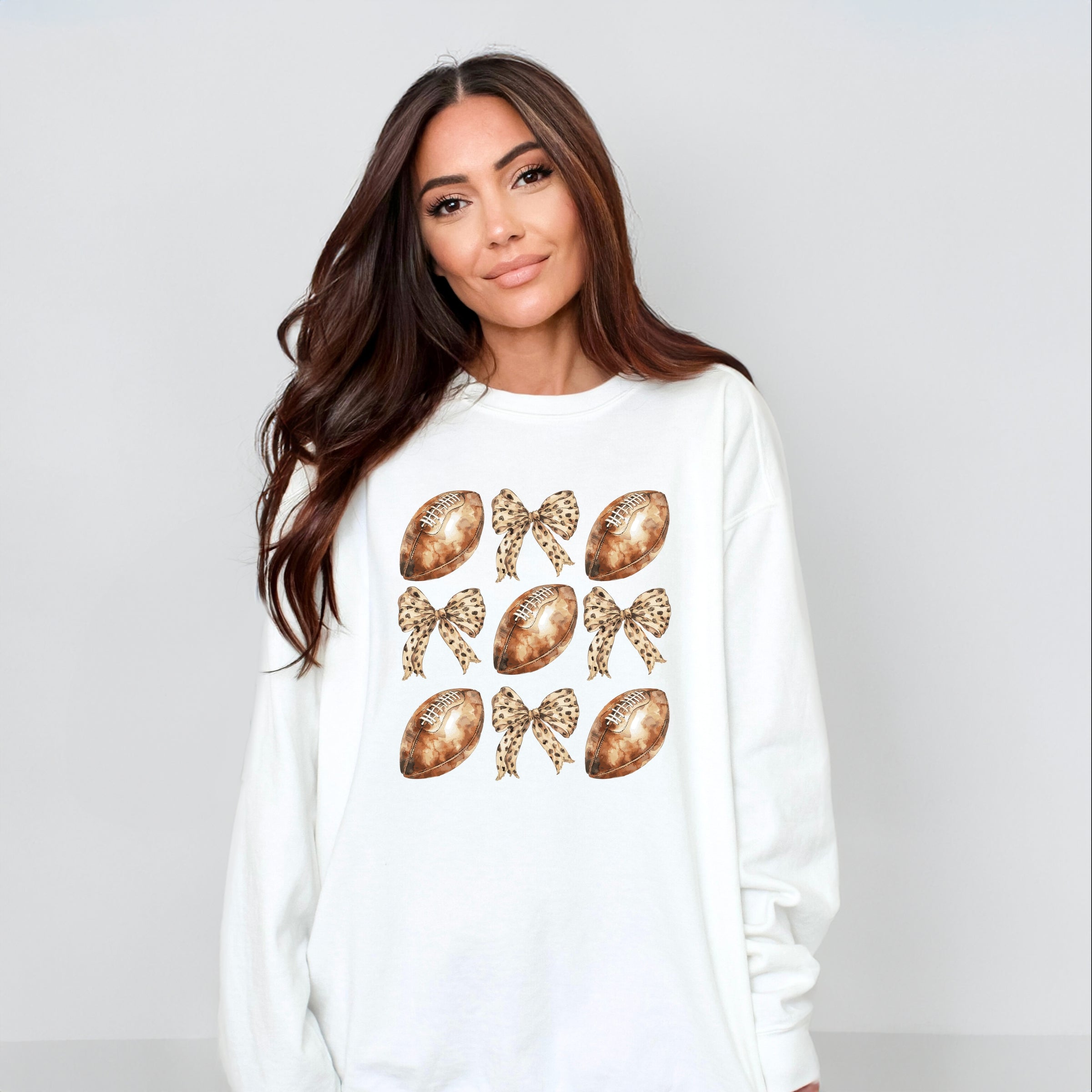 Coquette Football Chart - Women's Garment Dyed Graphic Sweatshirt