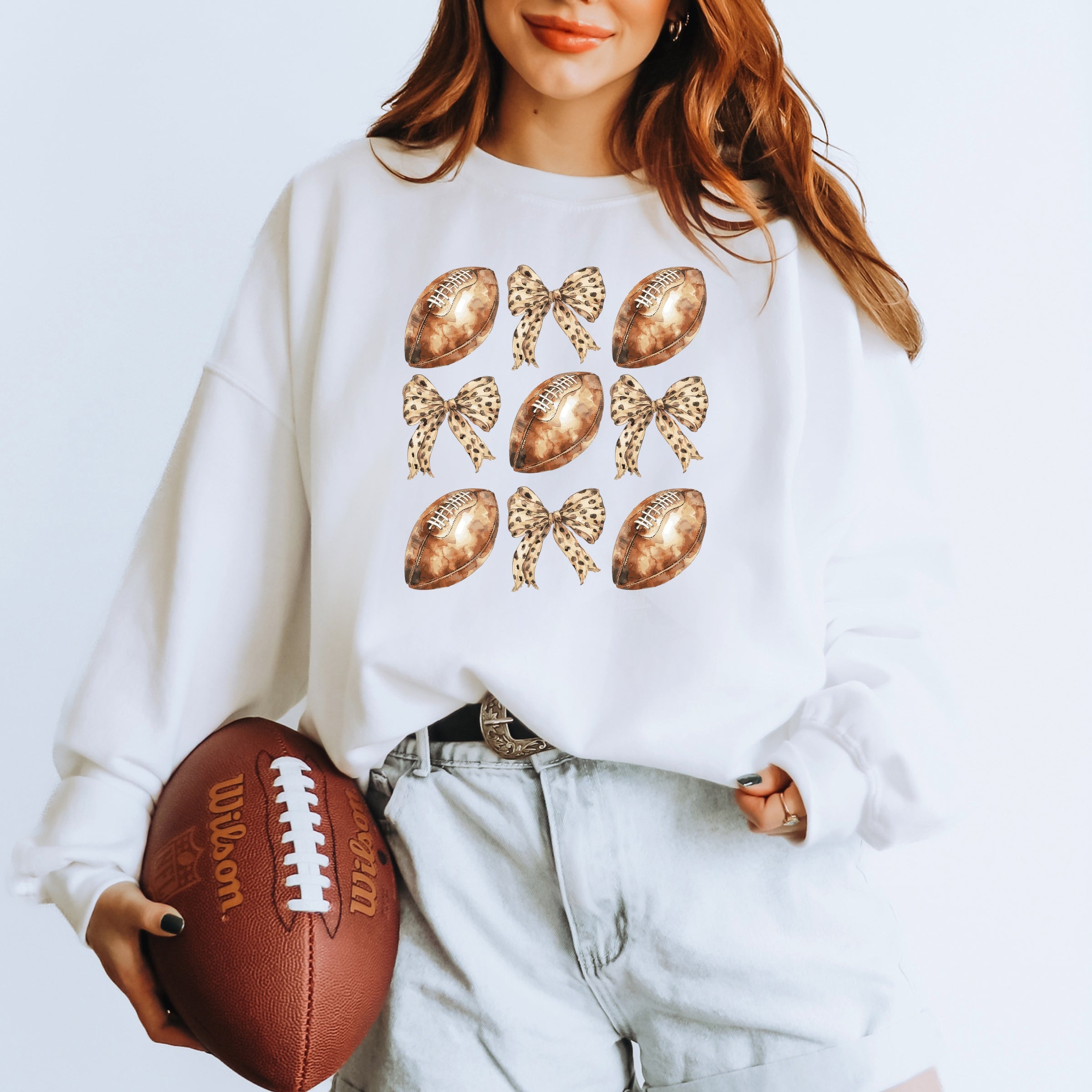 Coquette Football Chart - Women's Graphic Sweatshirt