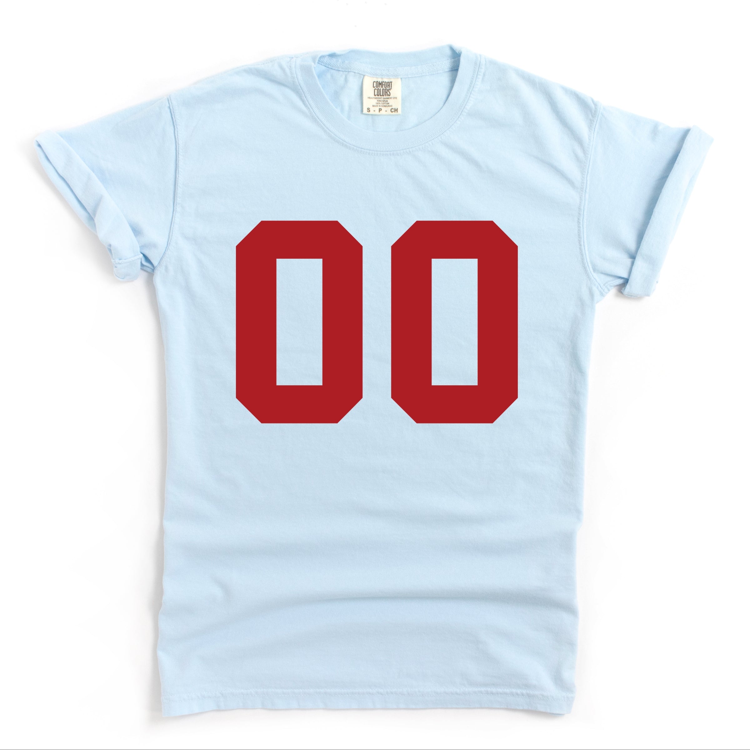 Football Jersey 00 - Womens Garment Dyed Tee