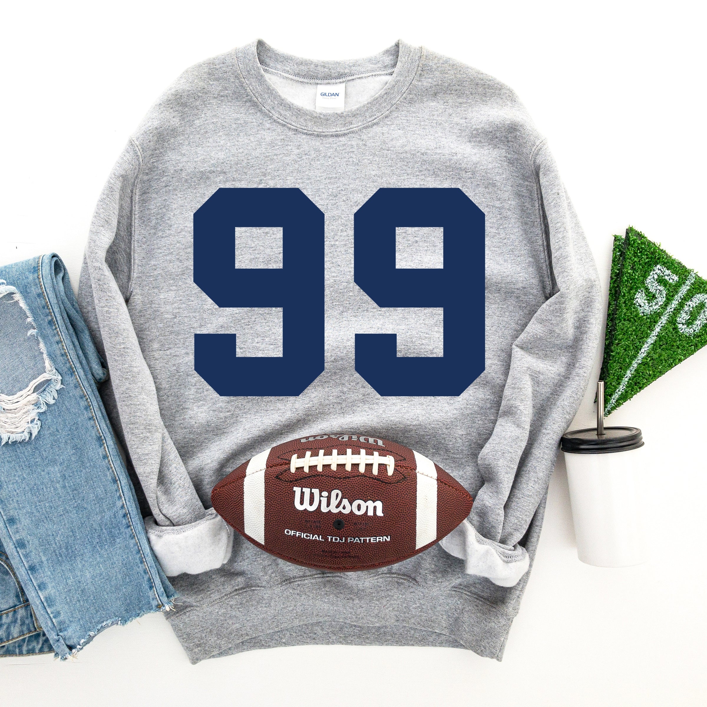 Football Jersey 99 - Womens Sweatshirt