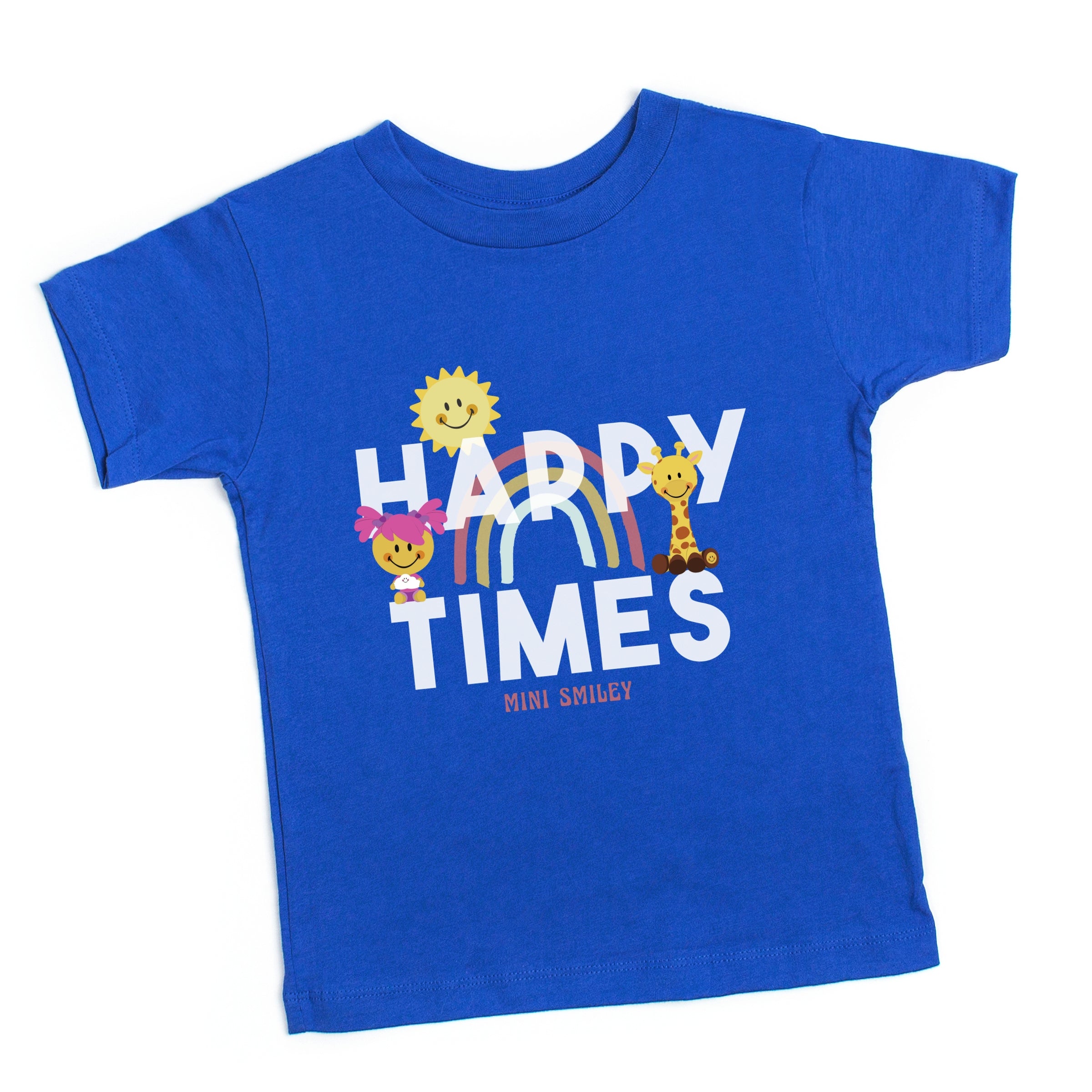 Mini Smiley Happy Times - Toddler Short Sleeve Graphic T-Shirt