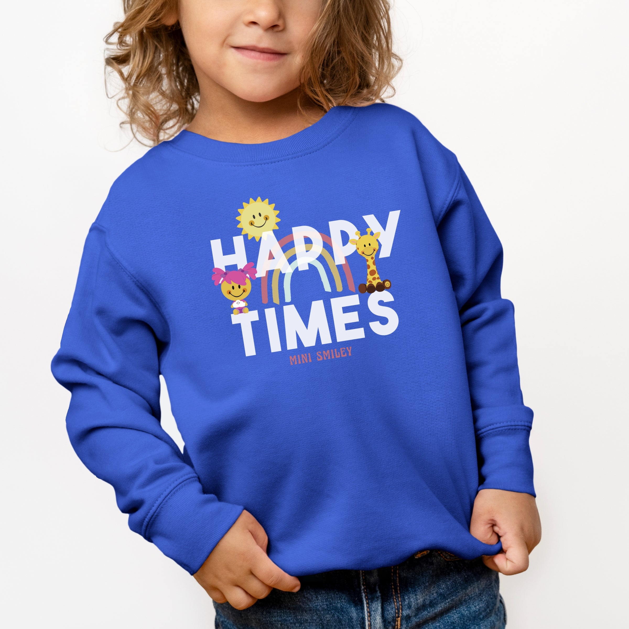 Mini Smiley Happy Times - Toddler Graphic Sweatshirt