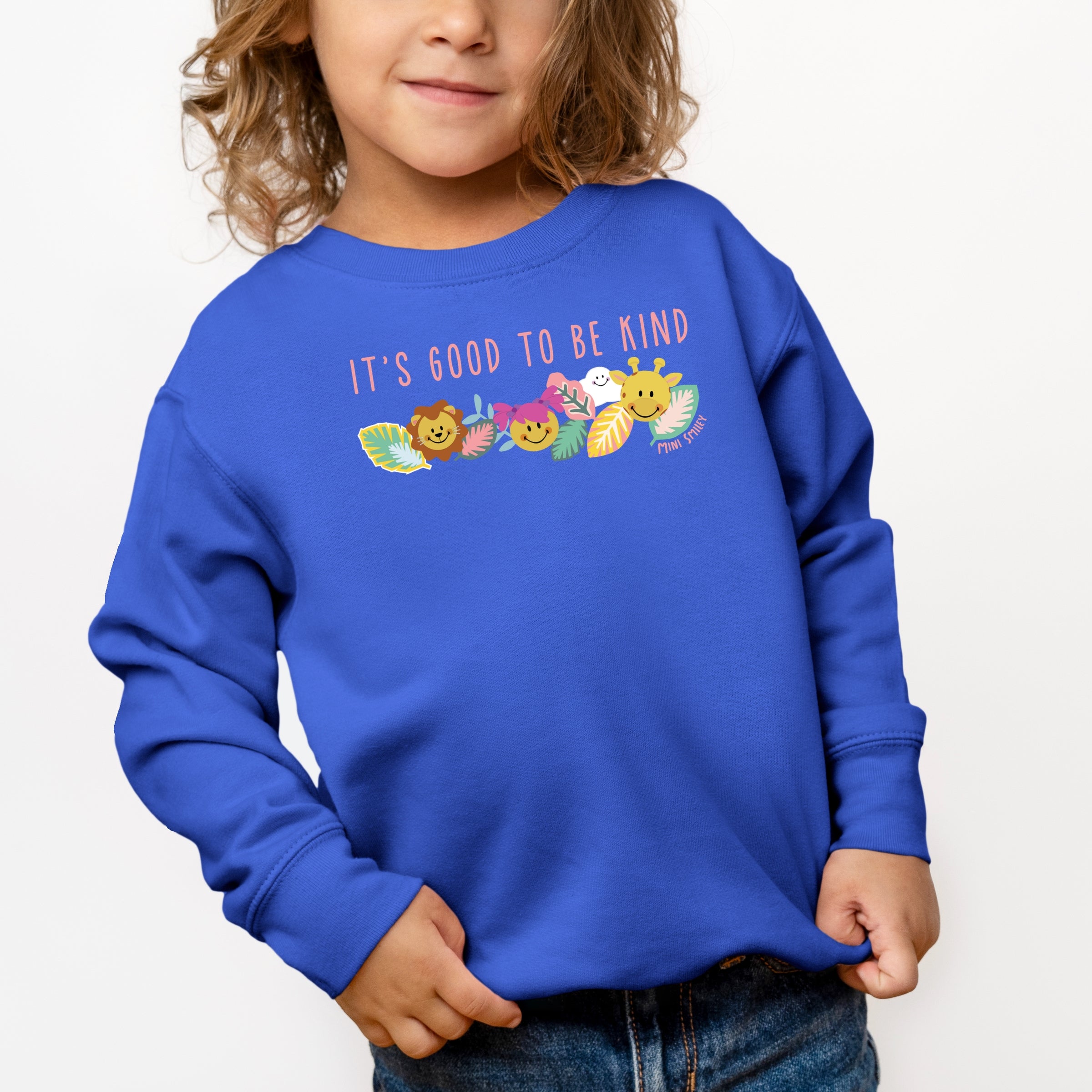 Mini Smiley It's Good To Be Kind Aria - Toddler Graphic Sweatshirt