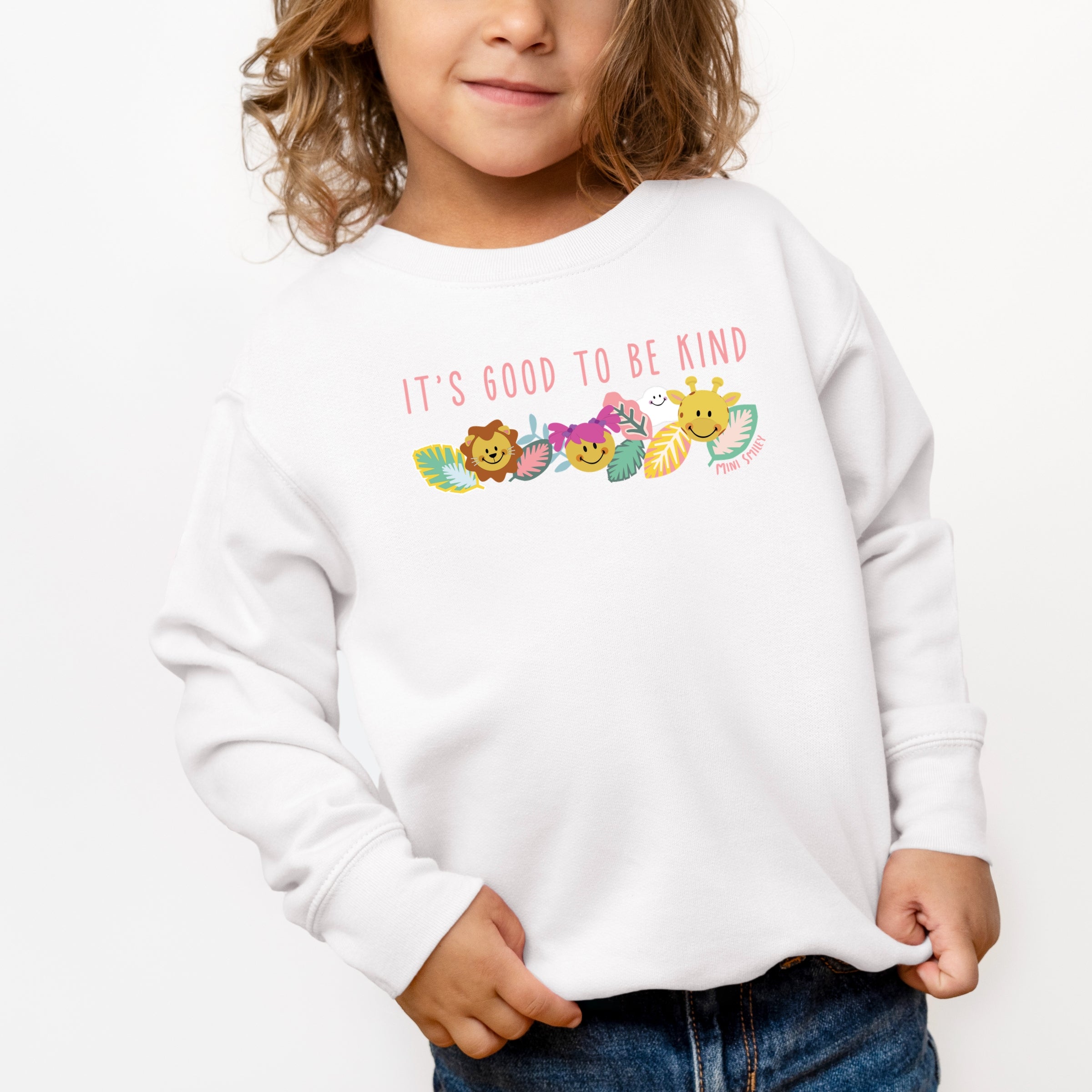 Mini Smiley It's Good To Be Kind Aria - Toddler Graphic Sweatshirt