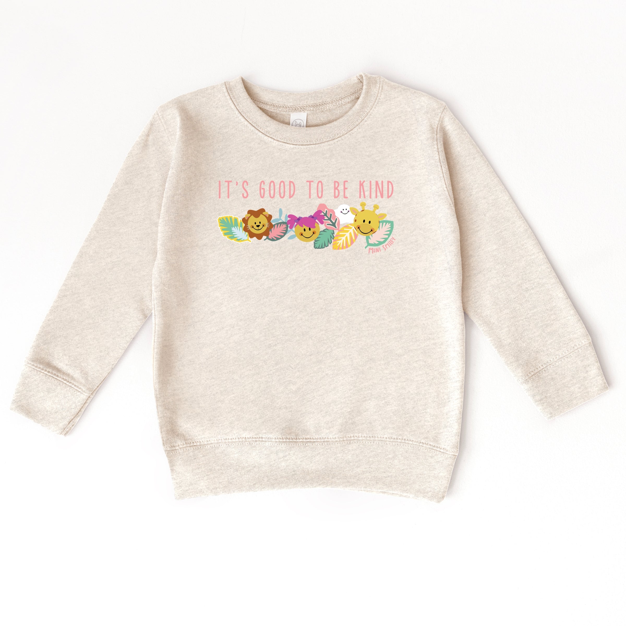 Mini Smiley It's Good To Be Kind Aria - Toddler Graphic Sweatshirt