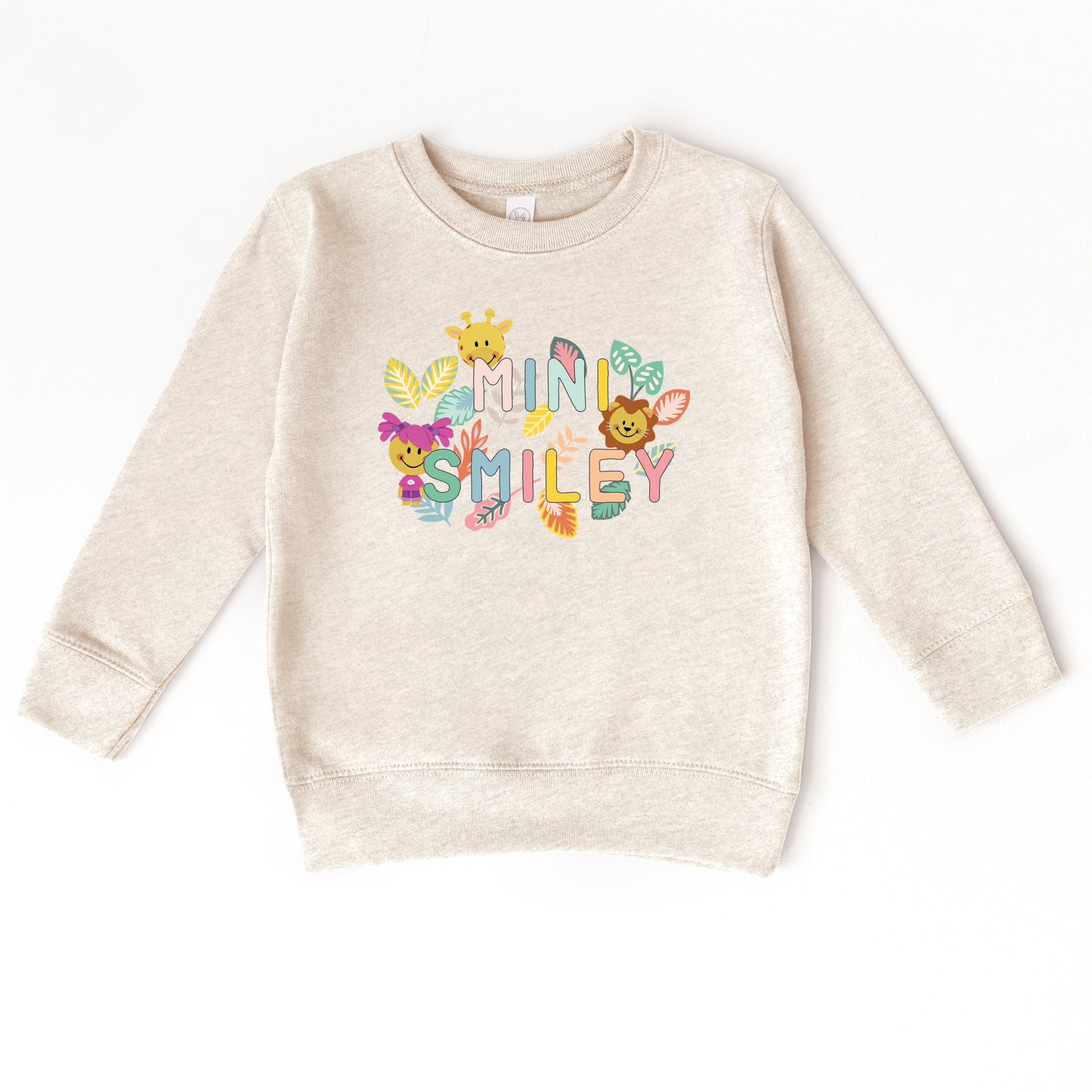 Mini Smiley Leaves - Toddler Graphic Sweatshirt