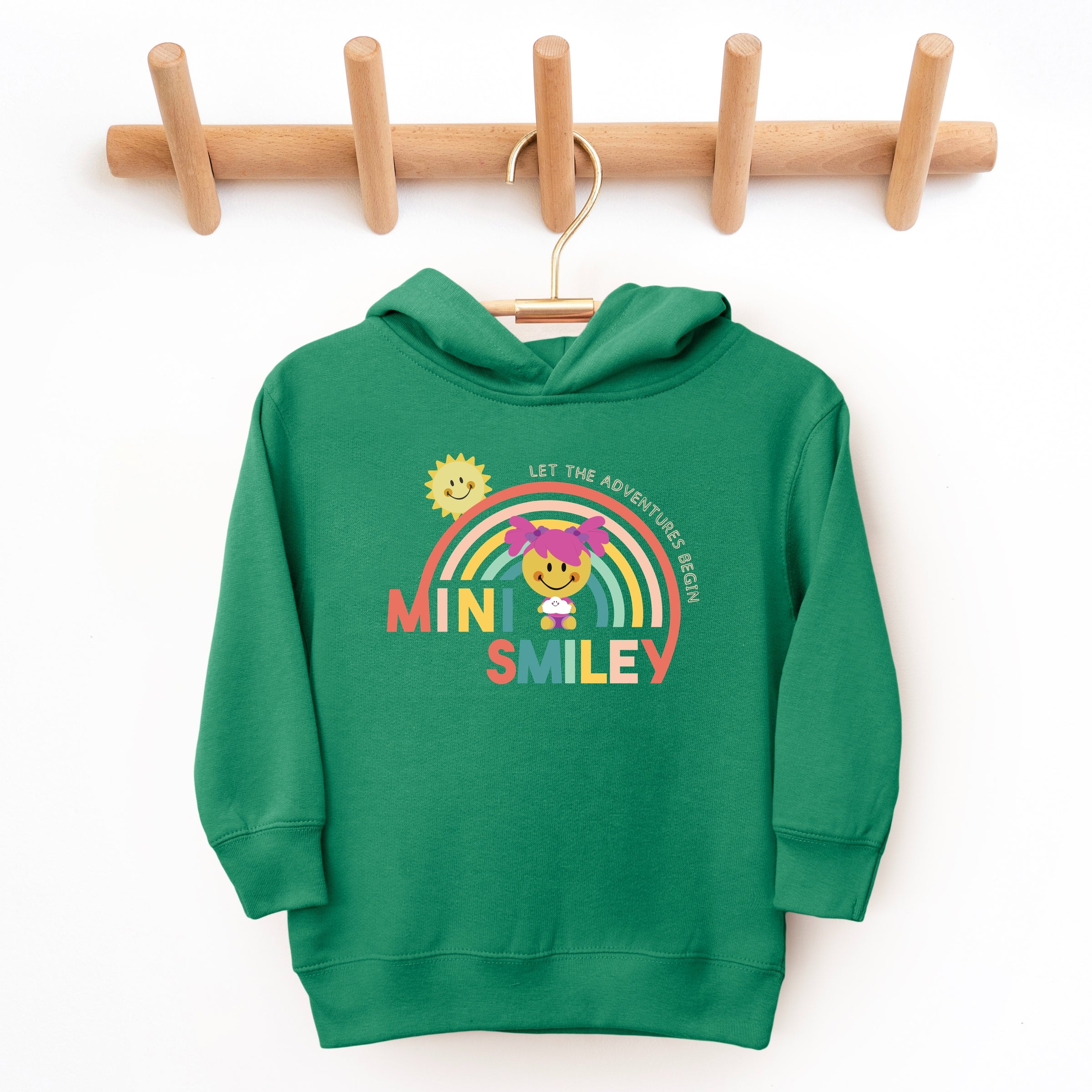 Mini Smiley Let The Adventures Begin Aria - Toddler Hoodie