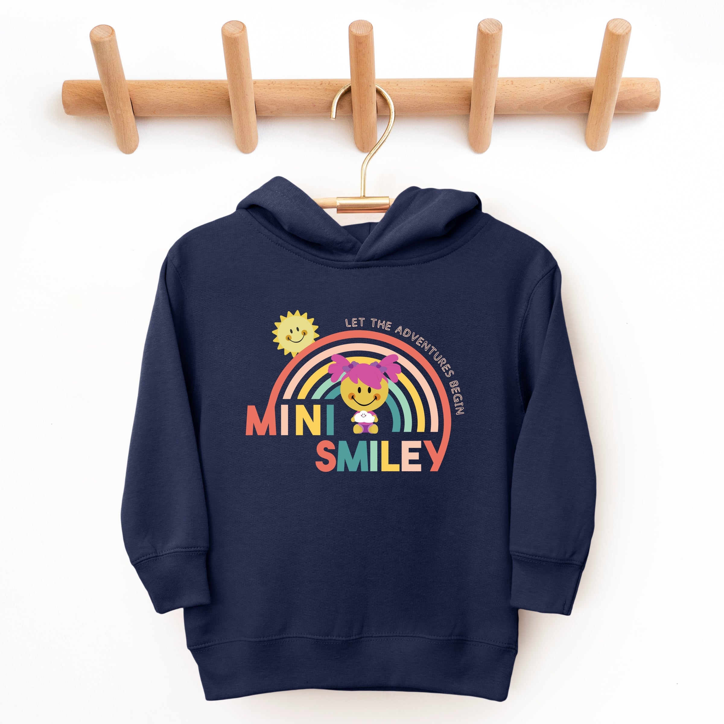 Mini Smiley Let The Adventures Begin Aria - Toddler Hoodie