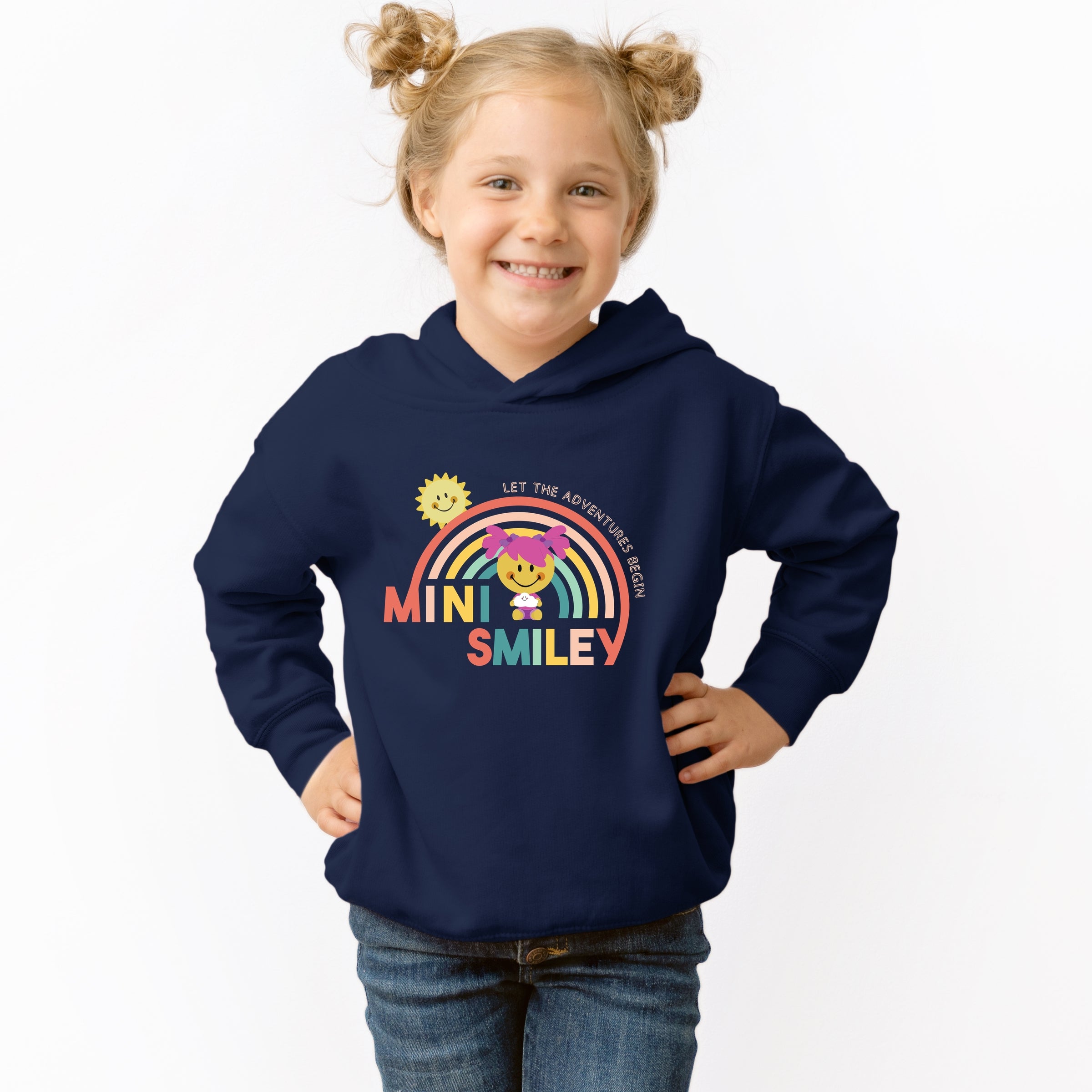Mini Smiley Let The Adventures Begin Aria - Toddler Hoodie