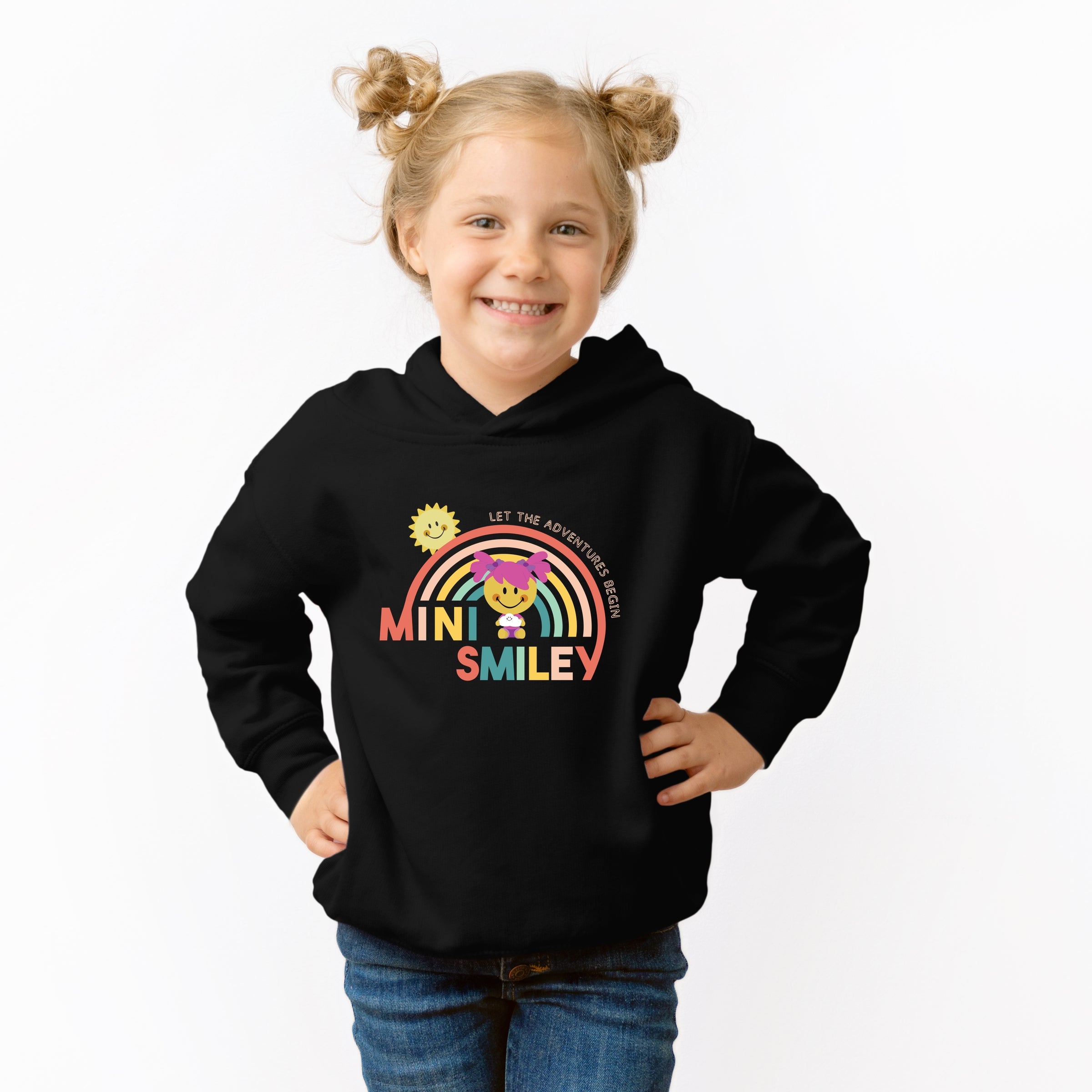 Mini Smiley Let The Adventures Begin Aria - Toddler Hoodie