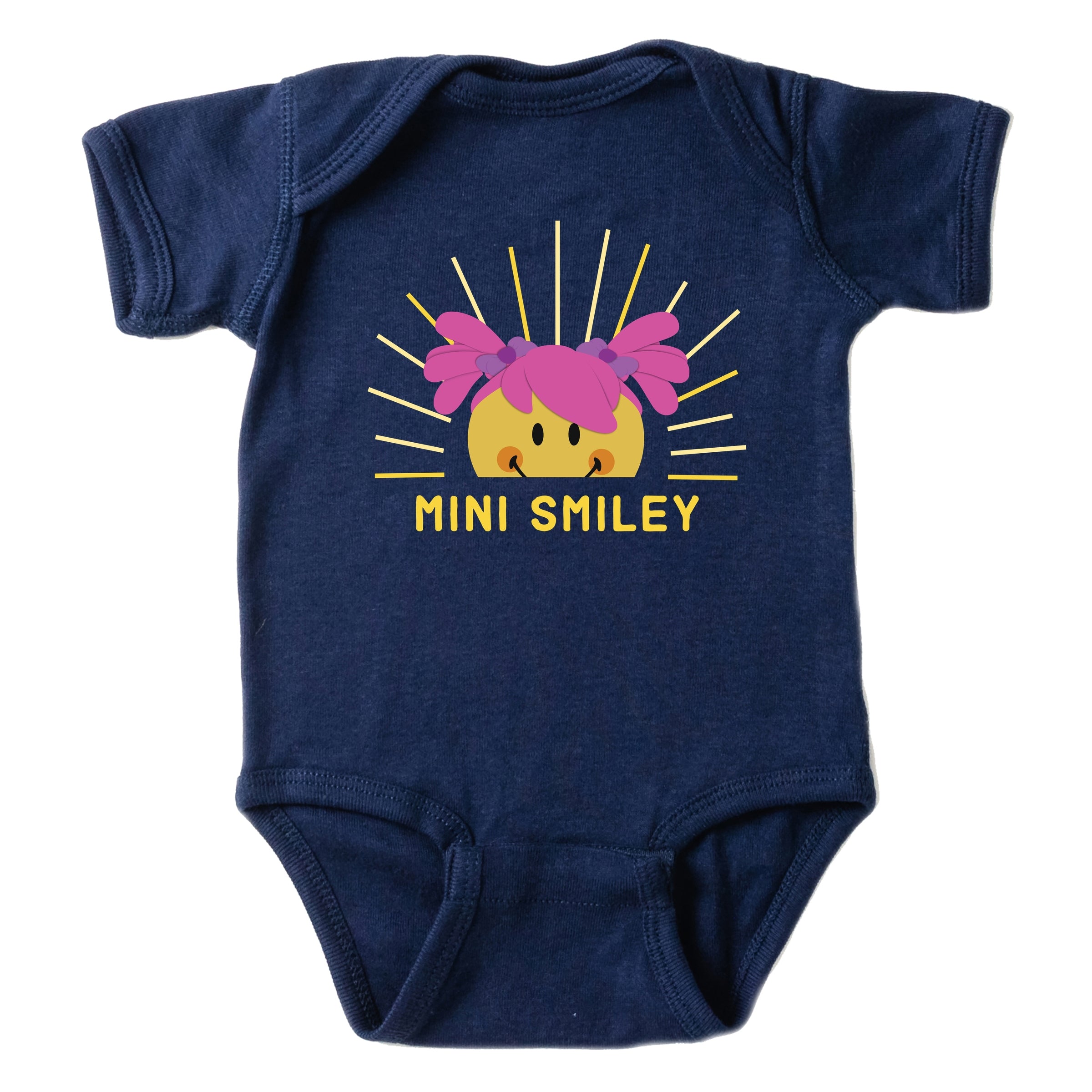 Mini Smiley Aria Sunshine - Baby Short Sleeve Graphic Bodysuit
