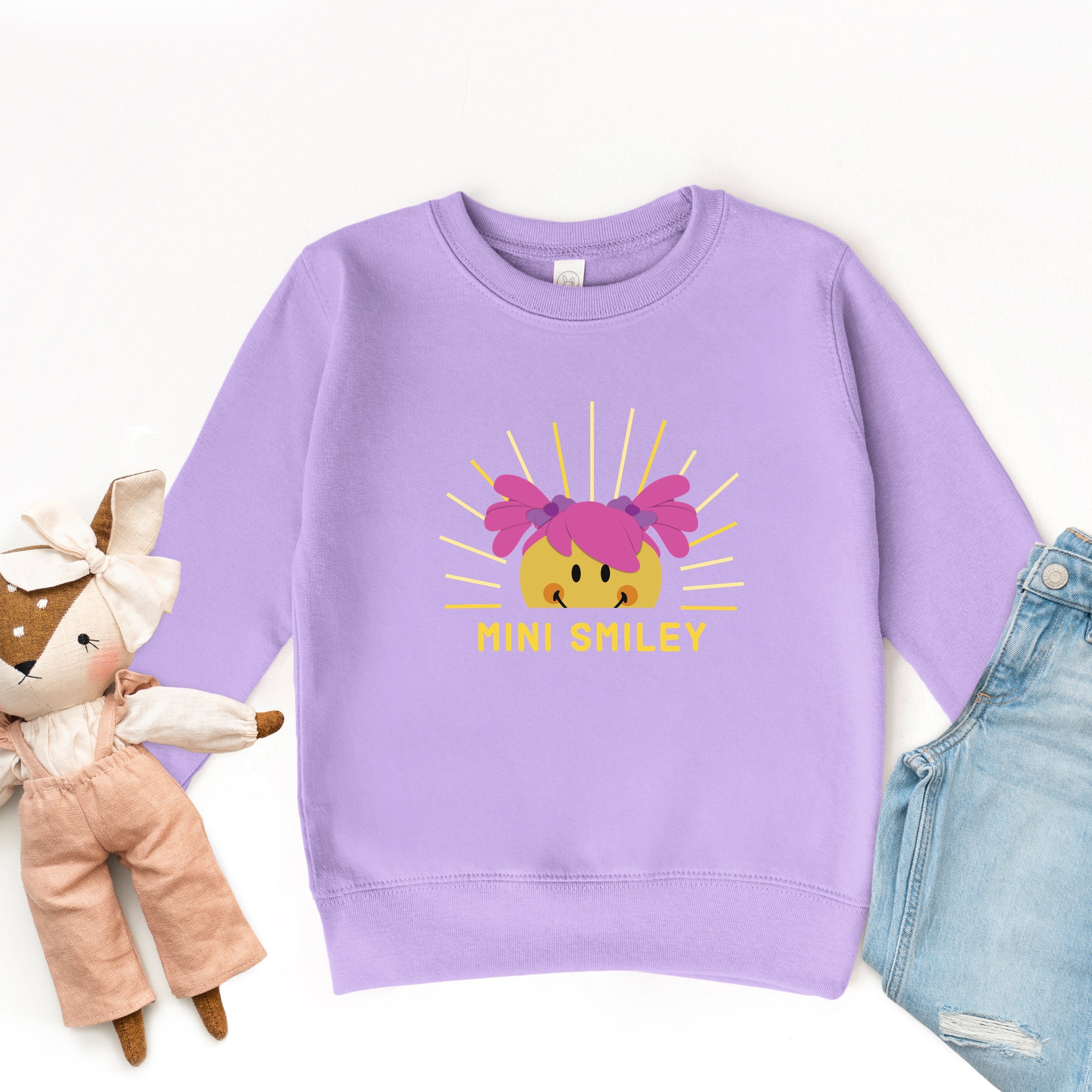 Mini Smiley Aria Sunshine - Toddler Graphic Sweatshirt