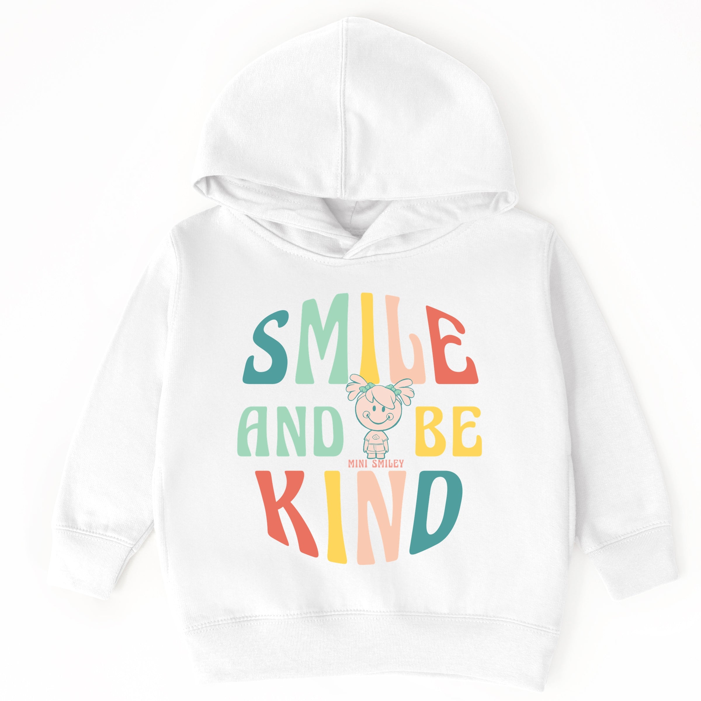 Mini Smiley Smile and Be Kind Aria - Toddler Hoodie