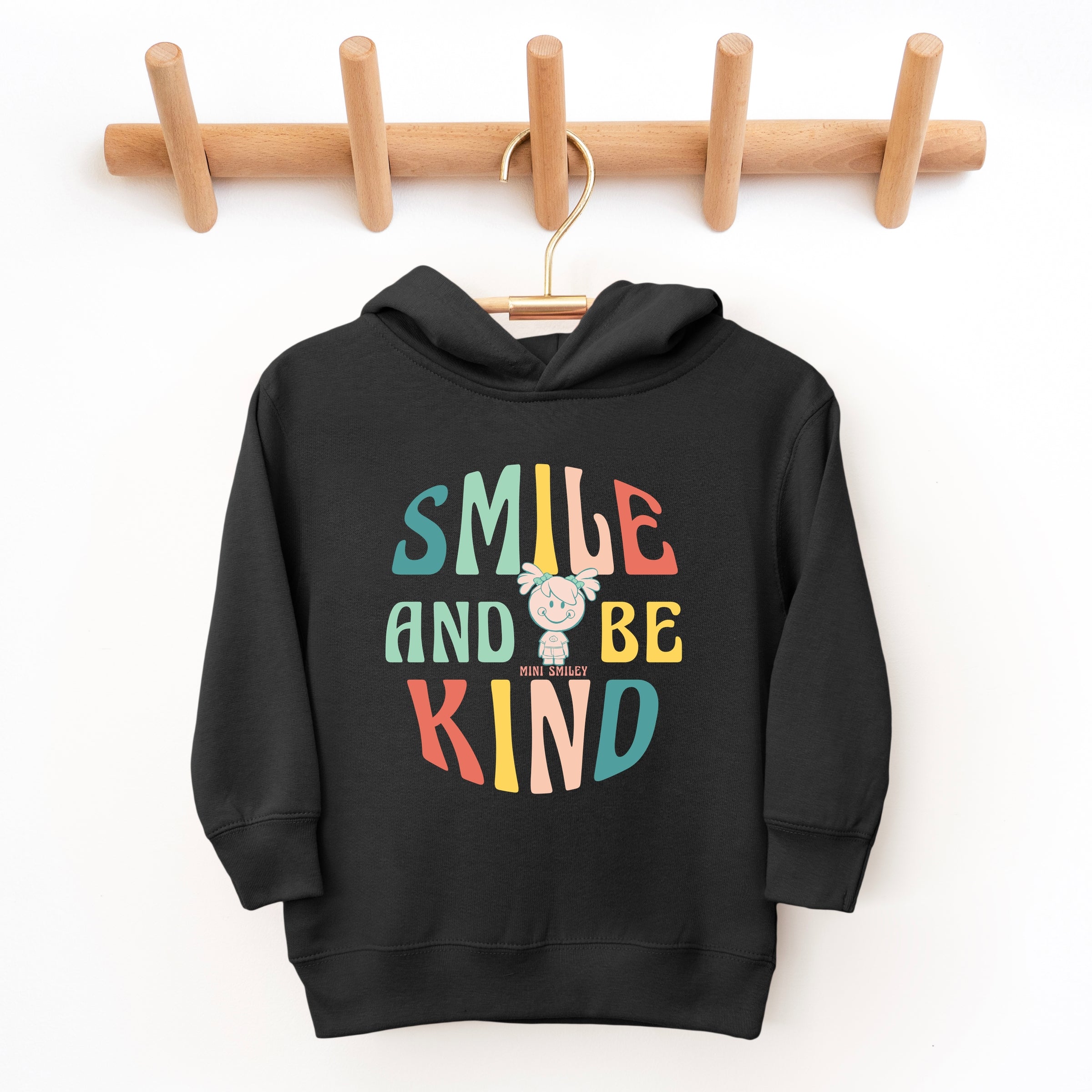 Mini Smiley Smile and Be Kind Aria - Toddler Hoodie