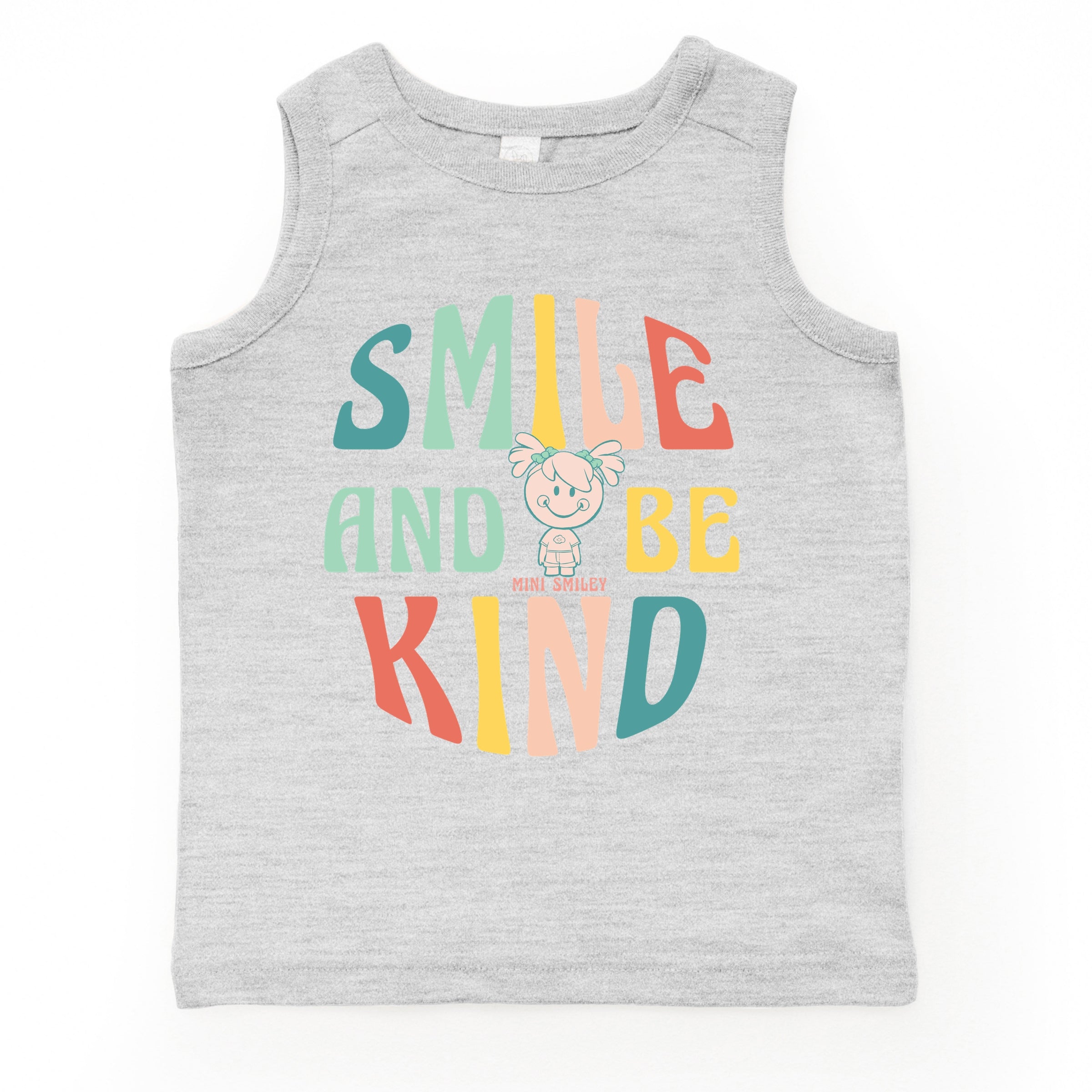 Mini Smiley Smile and Be Kind Aria - Toddler Graphic Tank