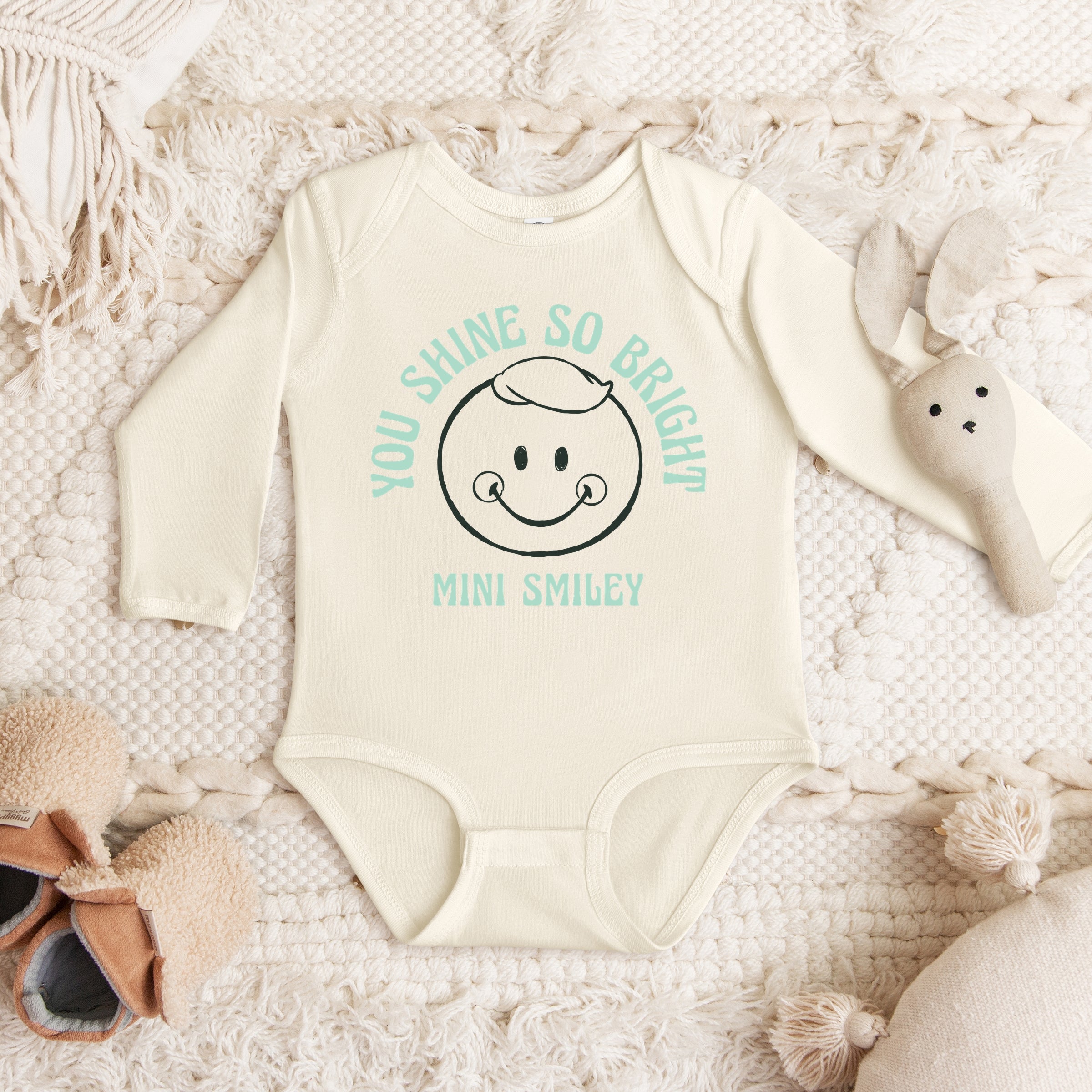 Mini Smiley You Shine So Bright - Baby Long Sleeve Bodysuit
