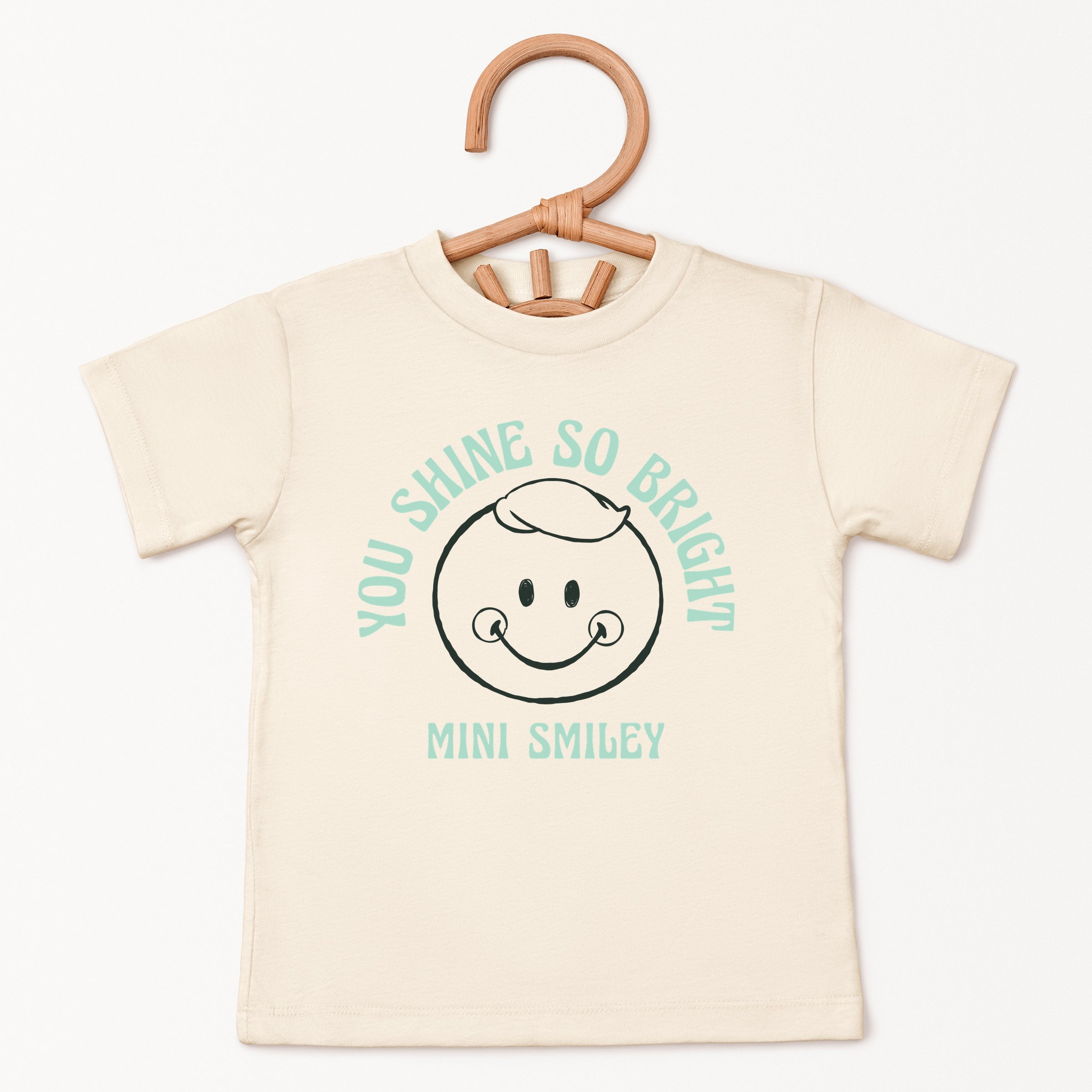 Mini Smiley You Shine So Bright - Toddler Short Sleeve Graphic T-Shirt