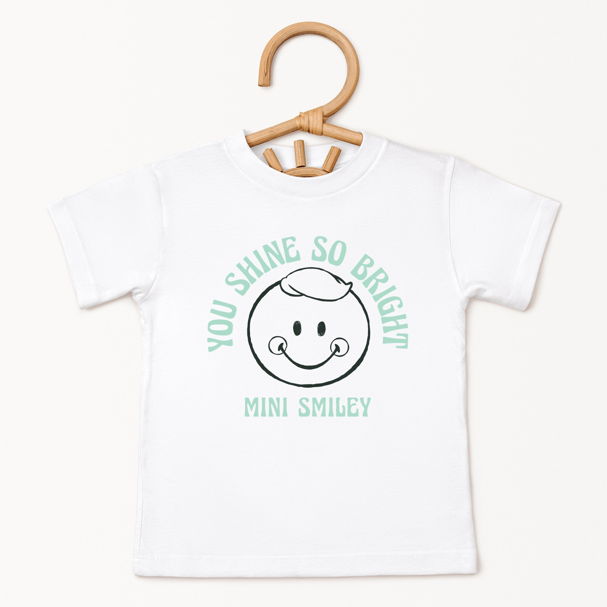 Mini Smiley You Shine So Bright - Toddler Short Sleeve Graphic T-Shirt