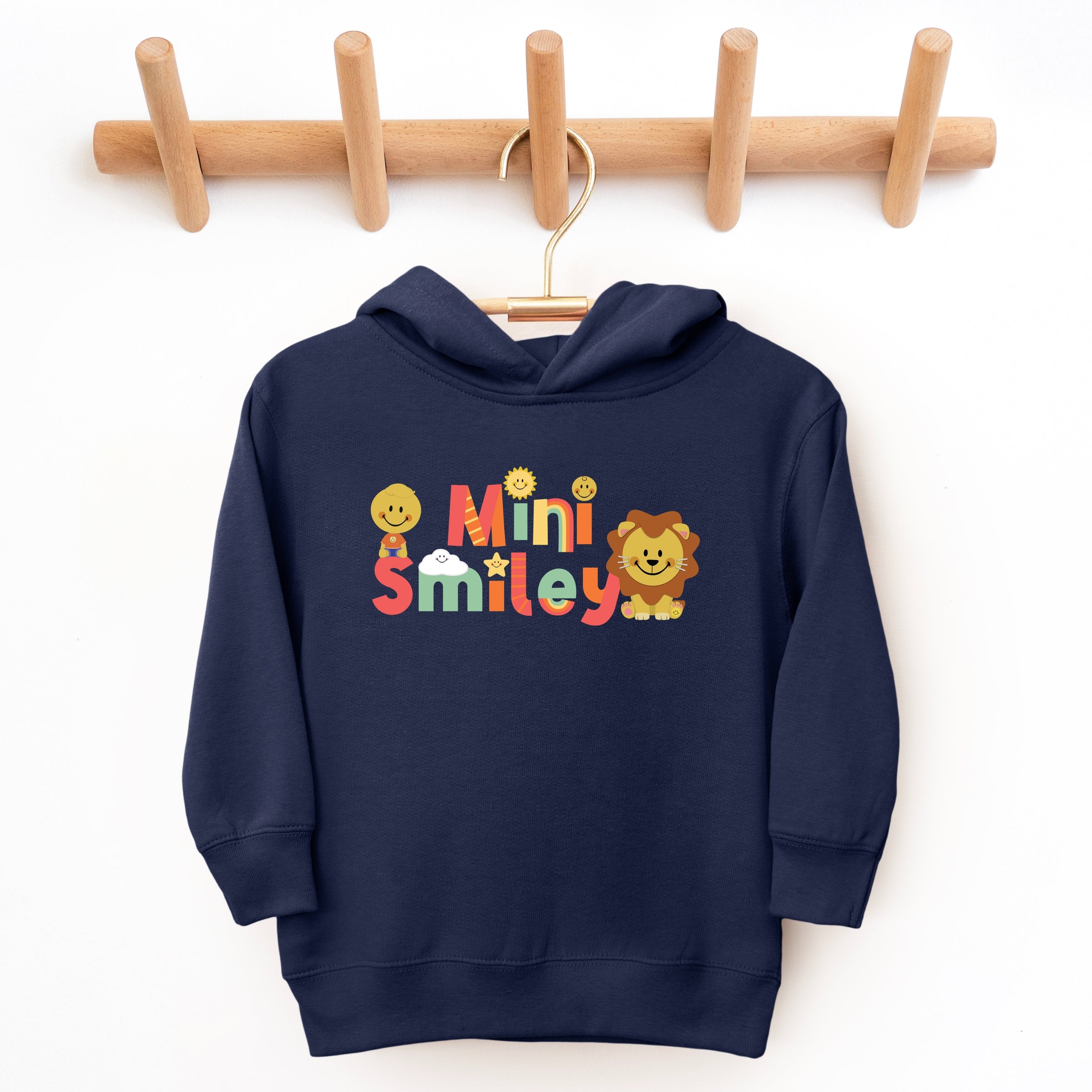 Mini Smiley Icons Lion - Toddler Hoodie