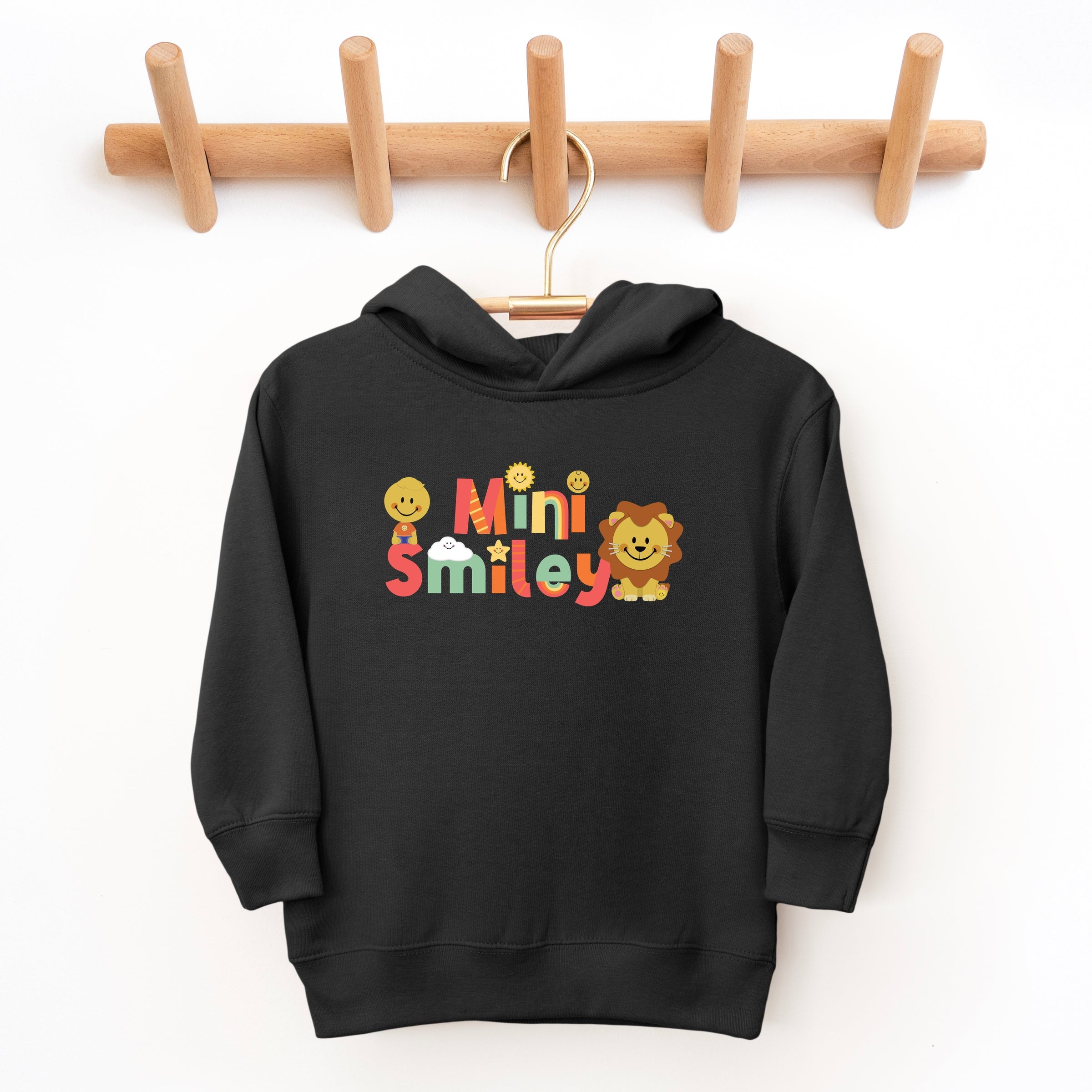 Mini Smiley Icons Lion - Toddler Hoodie
