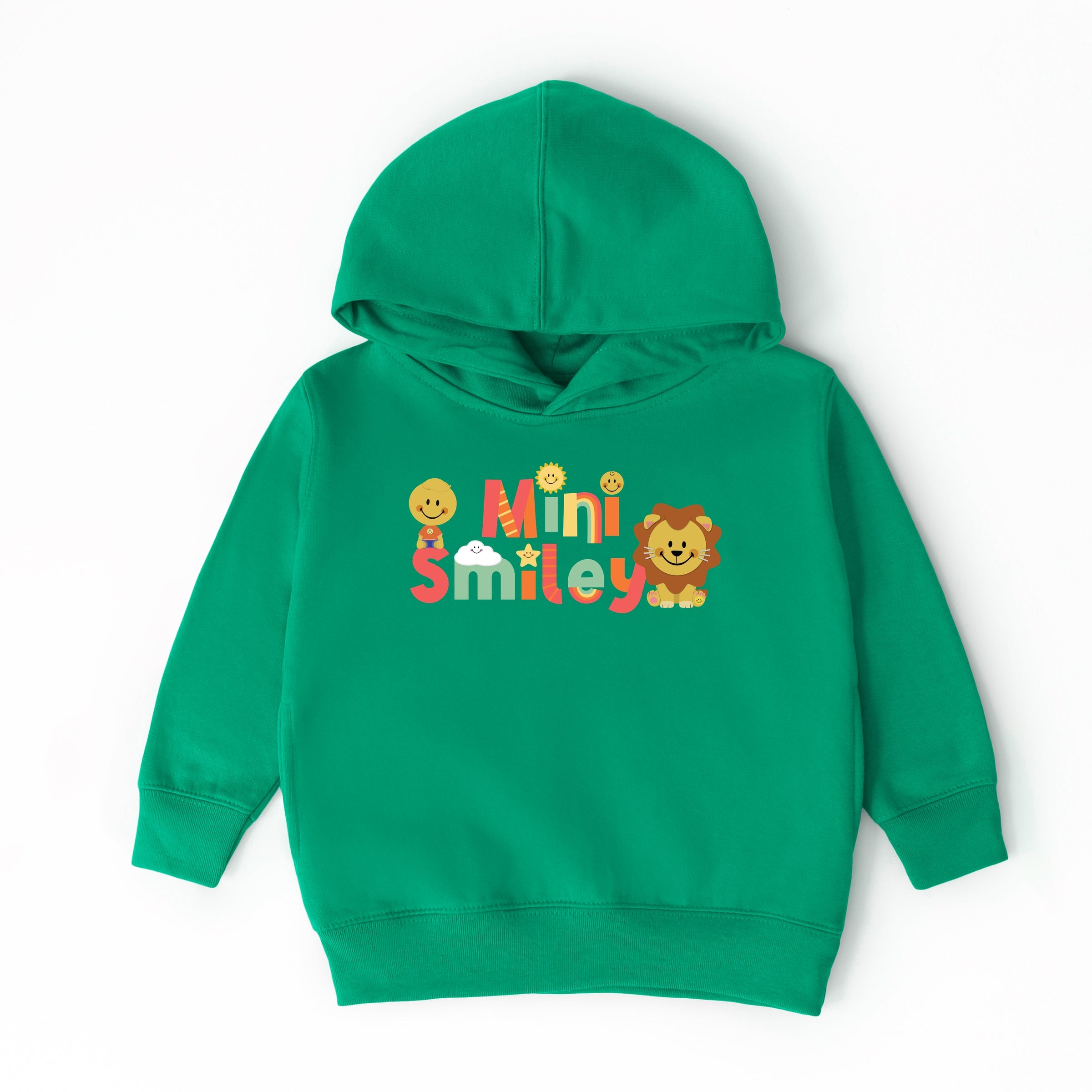 Mini Smiley Icons Lion - Toddler Hoodie