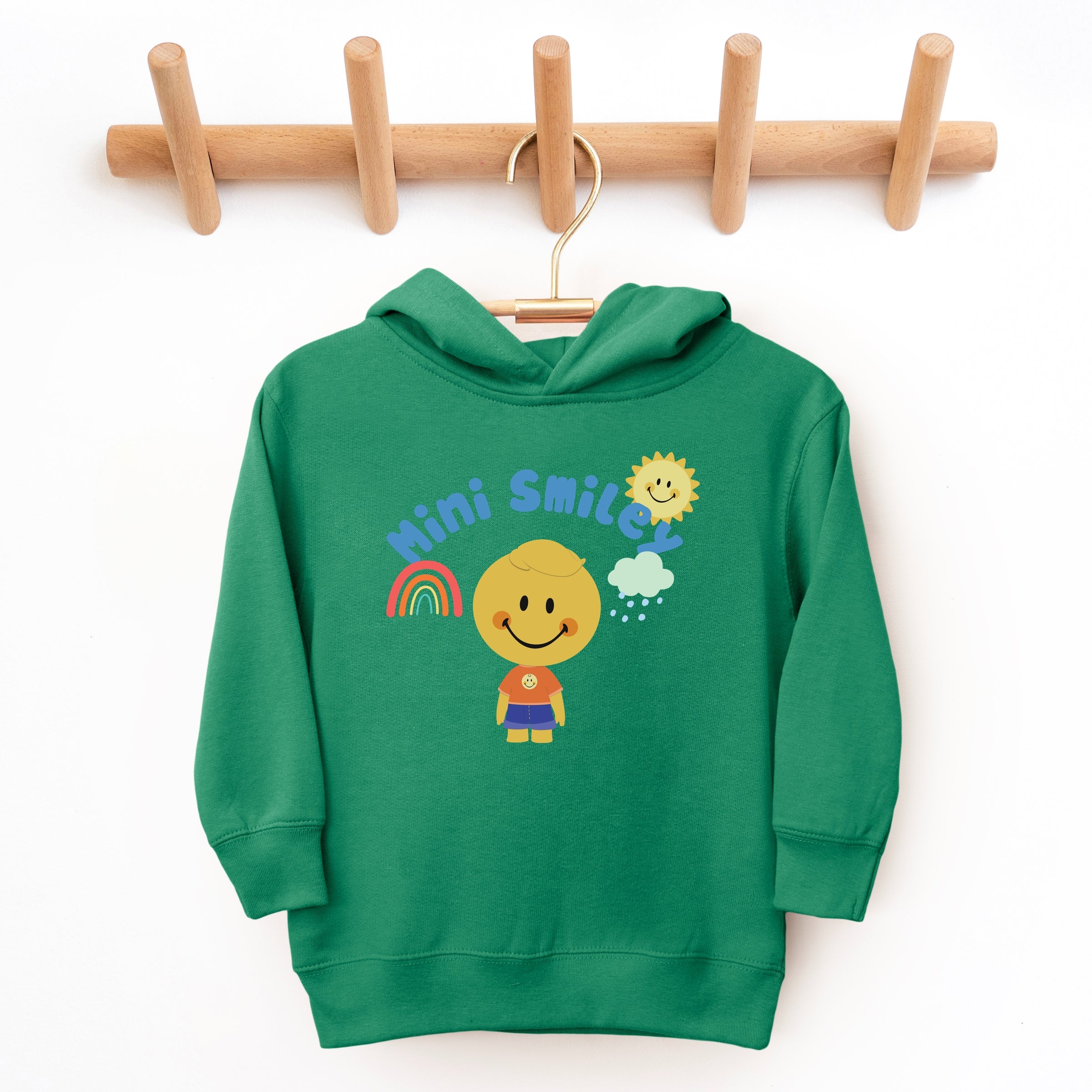 Mini Smiley Rainbow Cloud Lumi - Toddler Hoodie