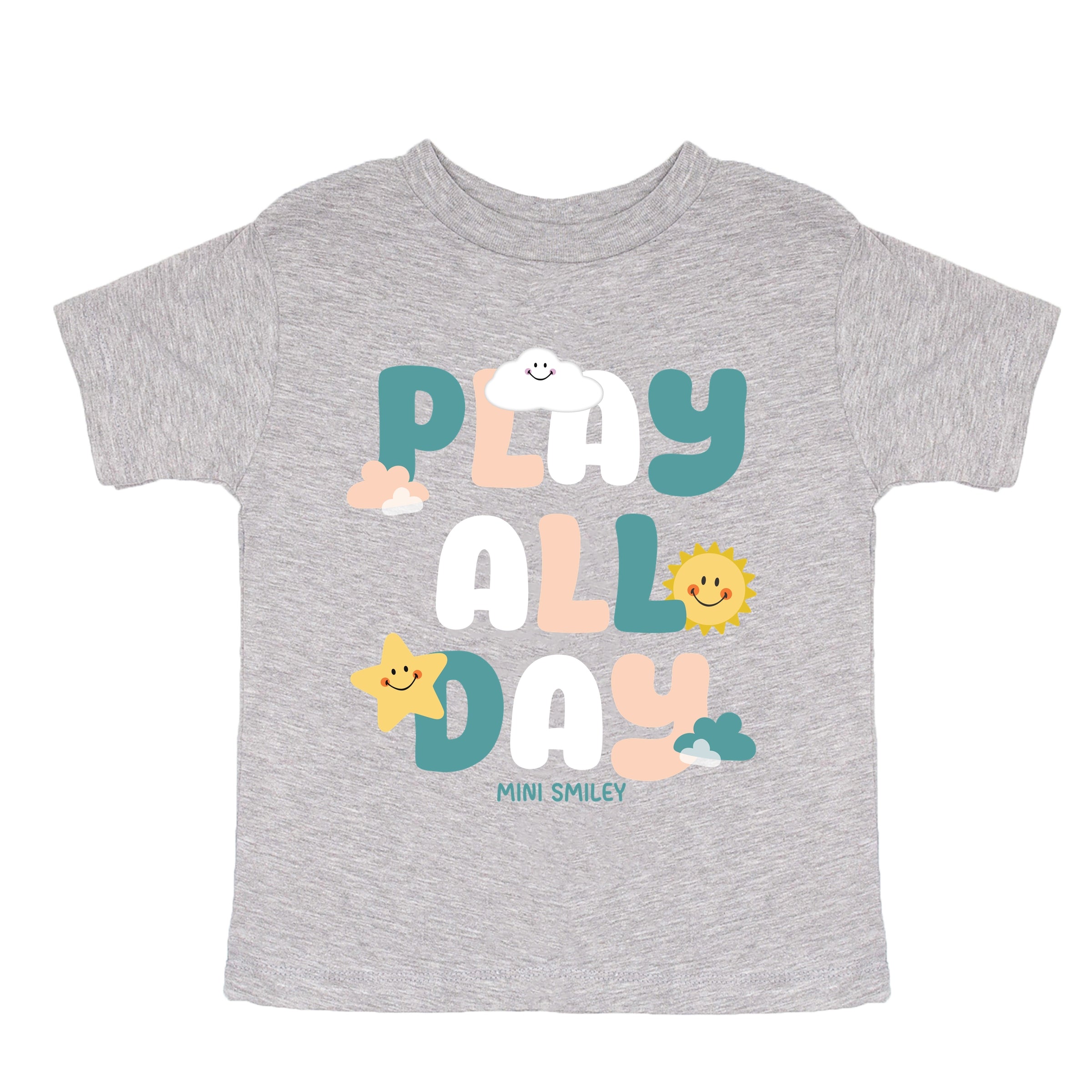 Mini Smiley Play All Day - Toddler Short Sleeve Graphic T-Shirt