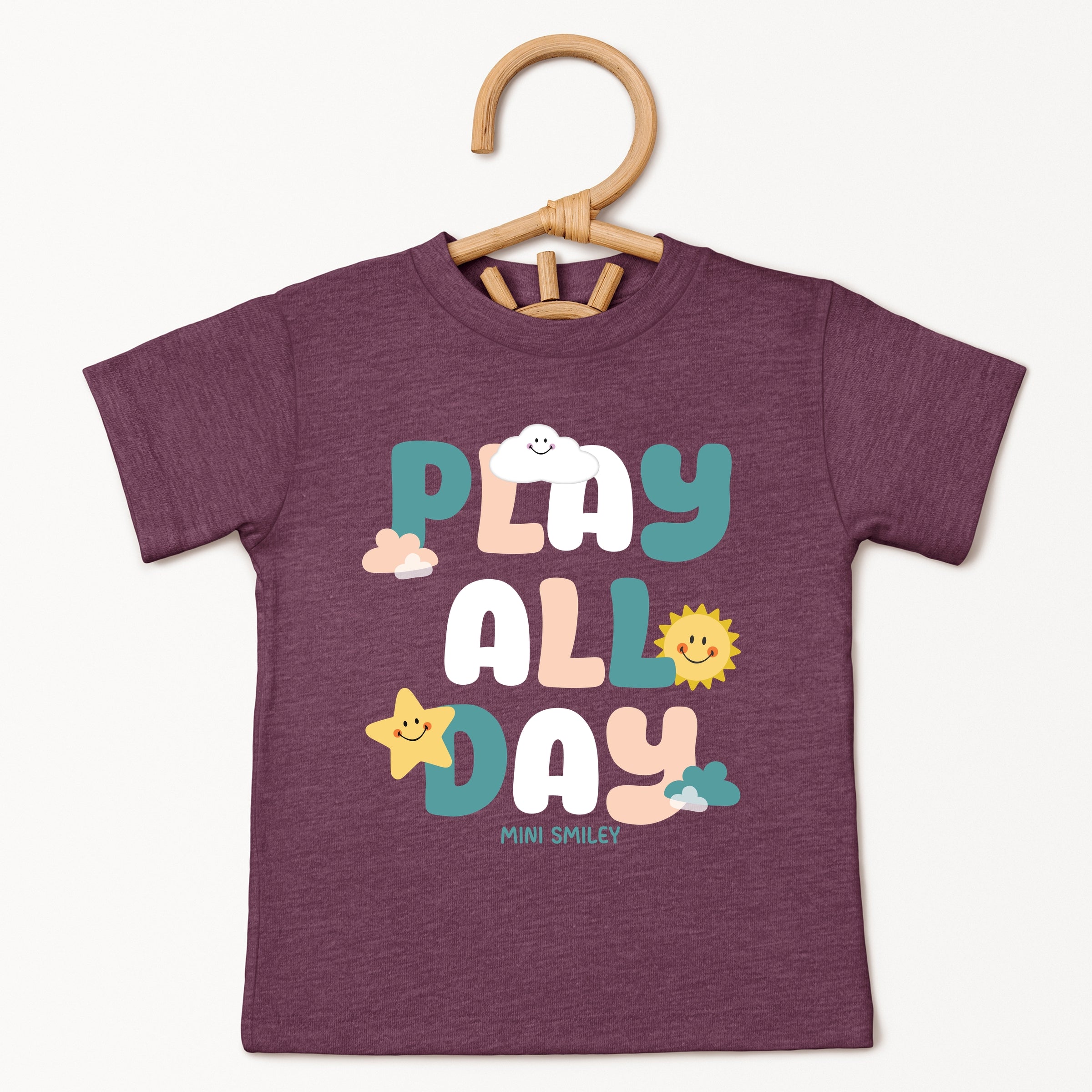 Mini Smiley Play All Day - Toddler Short Sleeve Graphic T-Shirt