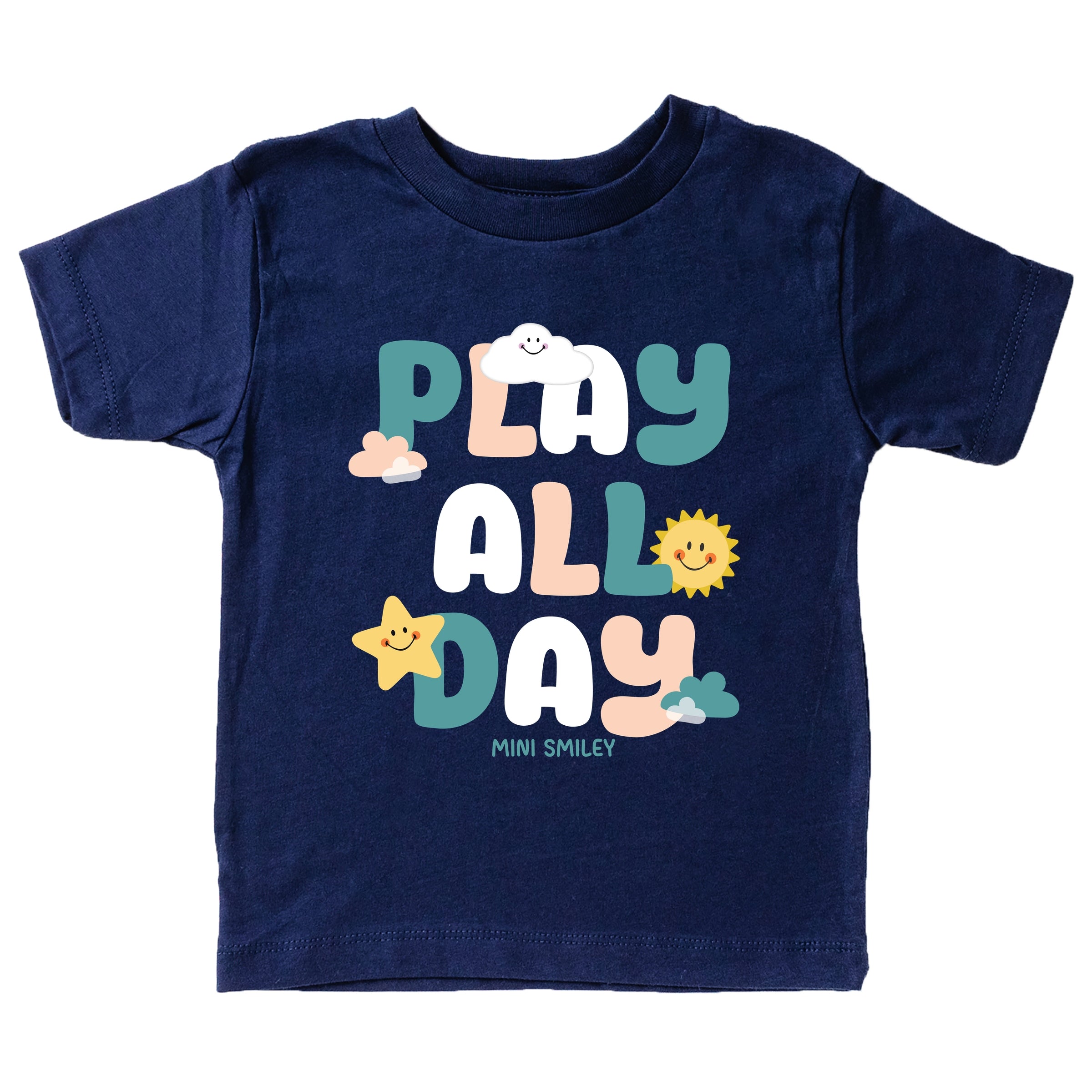 Mini Smiley Play All Day - Toddler Short Sleeve Graphic T-Shirt