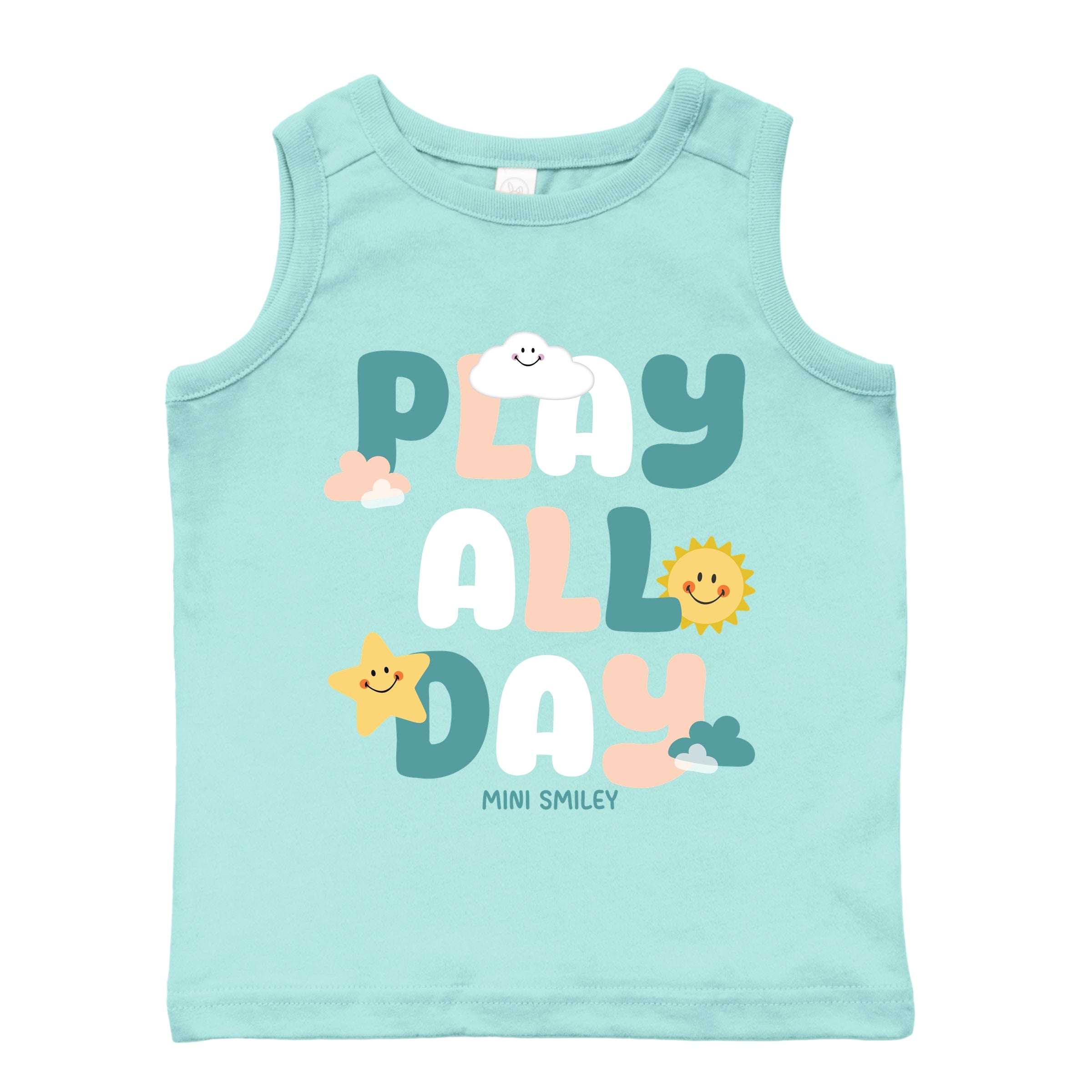 Mini Smiley Play All Day - Toddler Graphic Tank