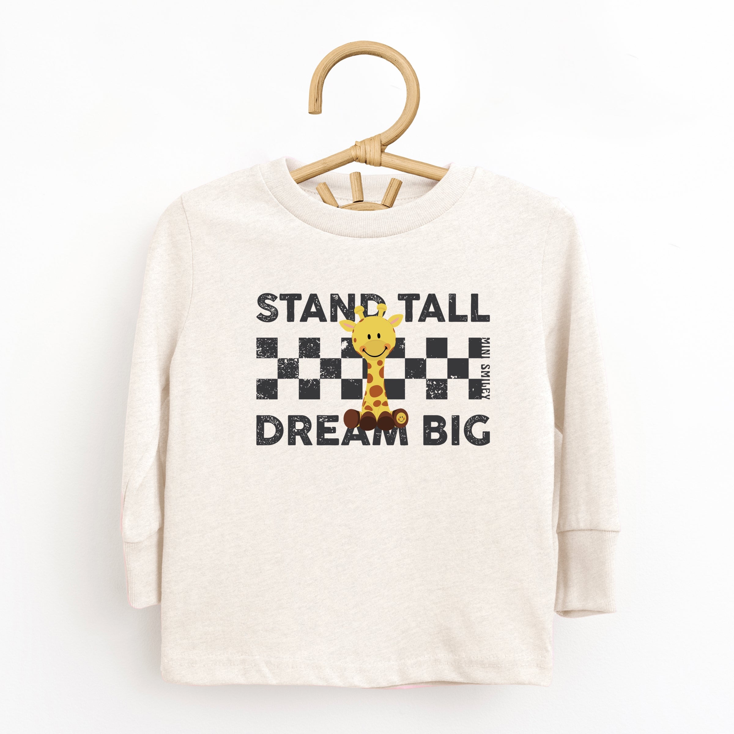 Mini Smiley Stand Tall Dream Big - Toddler Long Sleeve Graphic Tee