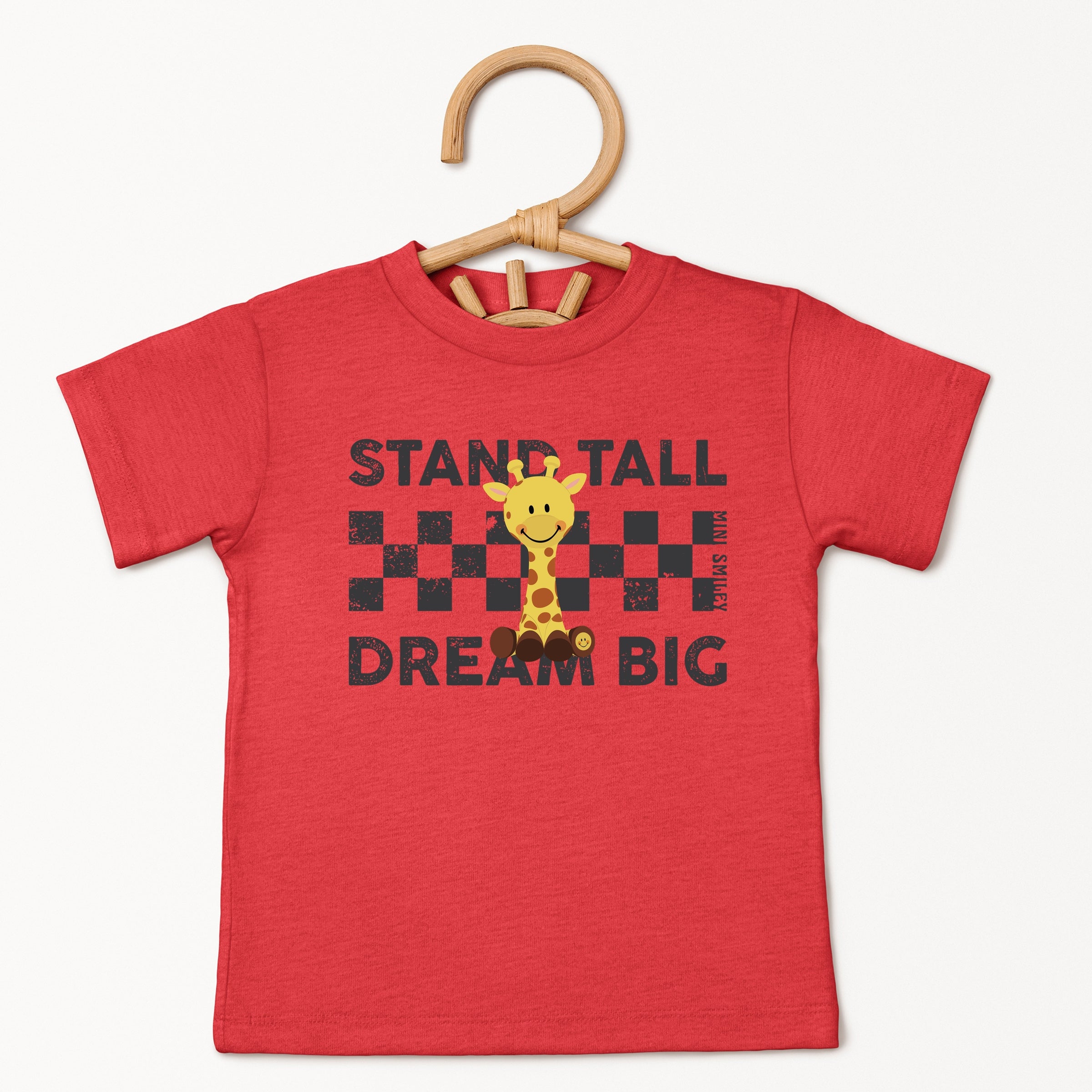 Mini Smiley Stand Tall Dream Big - Toddler Short Sleeve Graphic T-Shirt