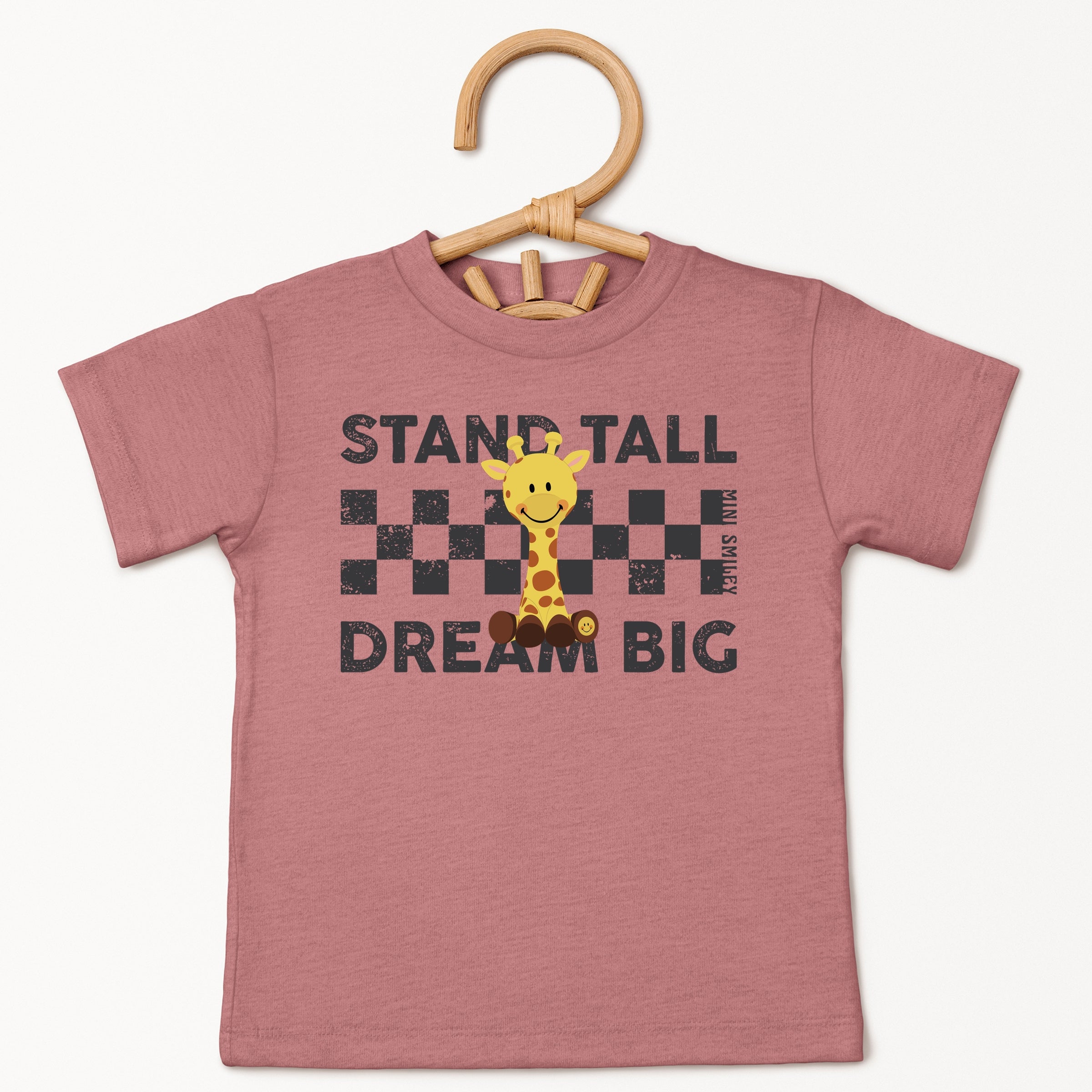 Mini Smiley Stand Tall Dream Big - Toddler Short Sleeve Graphic T-Shirt