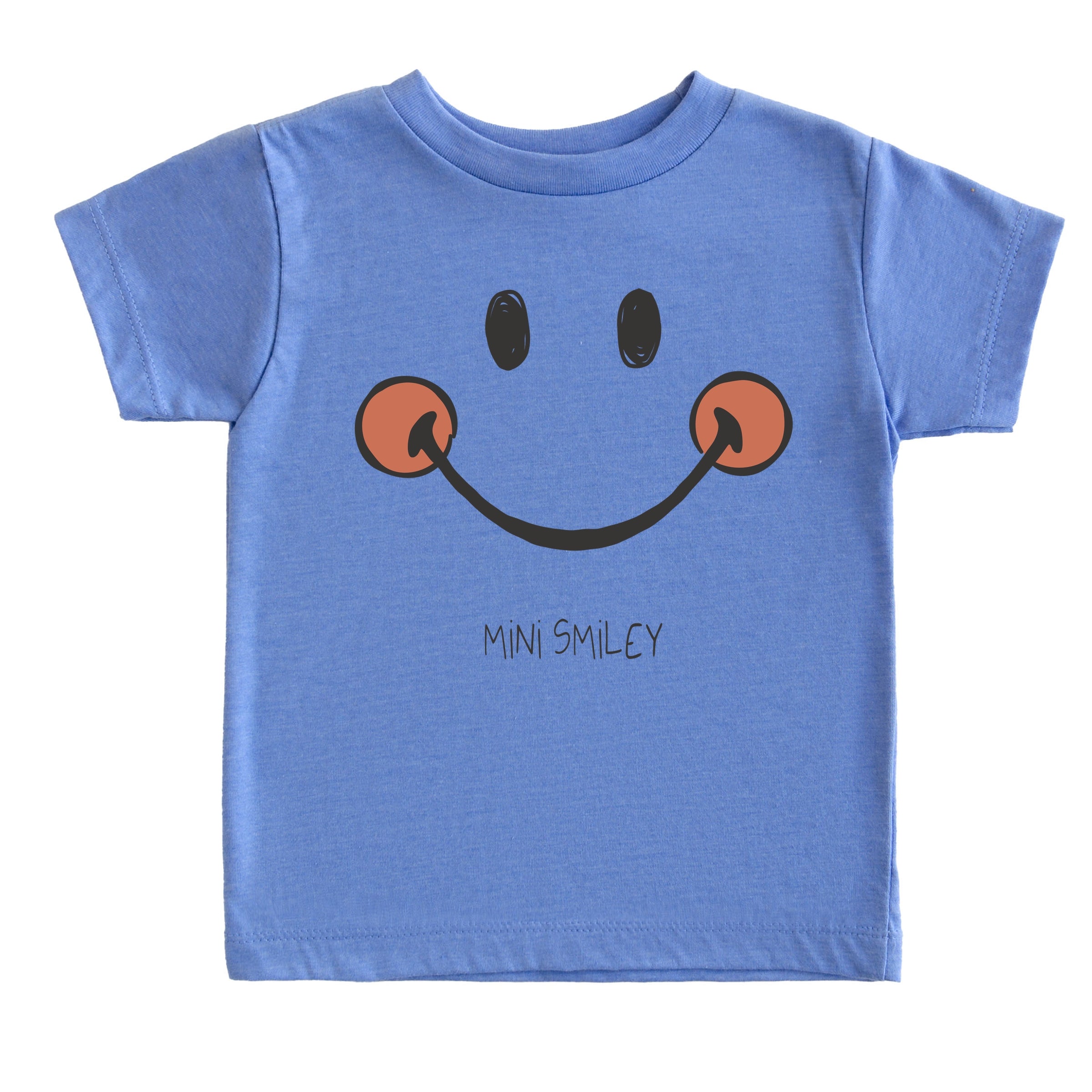 Mini Smiley Smile Outline - Toddler Short Sleeve Graphic T-Shirt