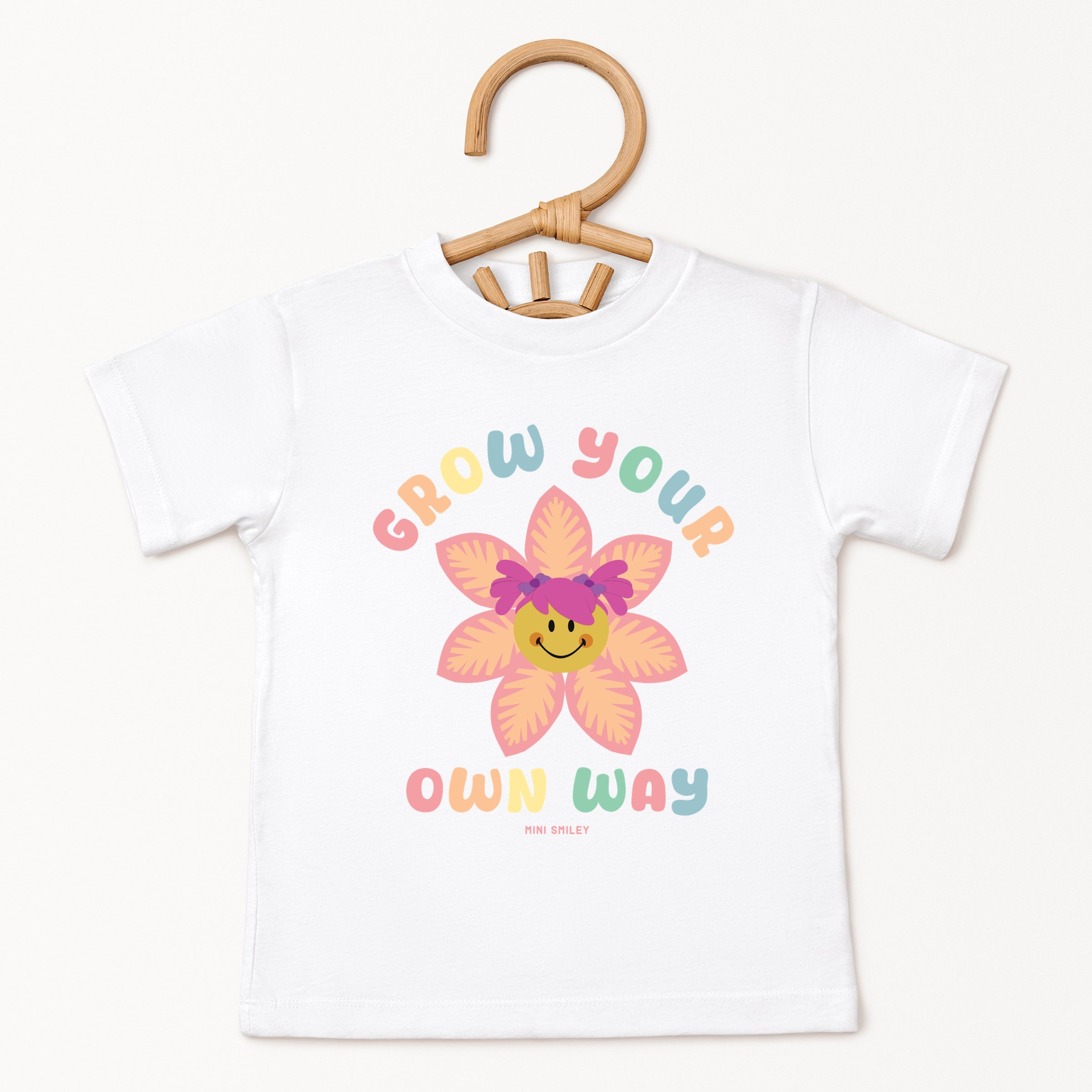 Mini Smiley Grow Your Own Way - Toddler Short Sleeve Graphic T-Shirt