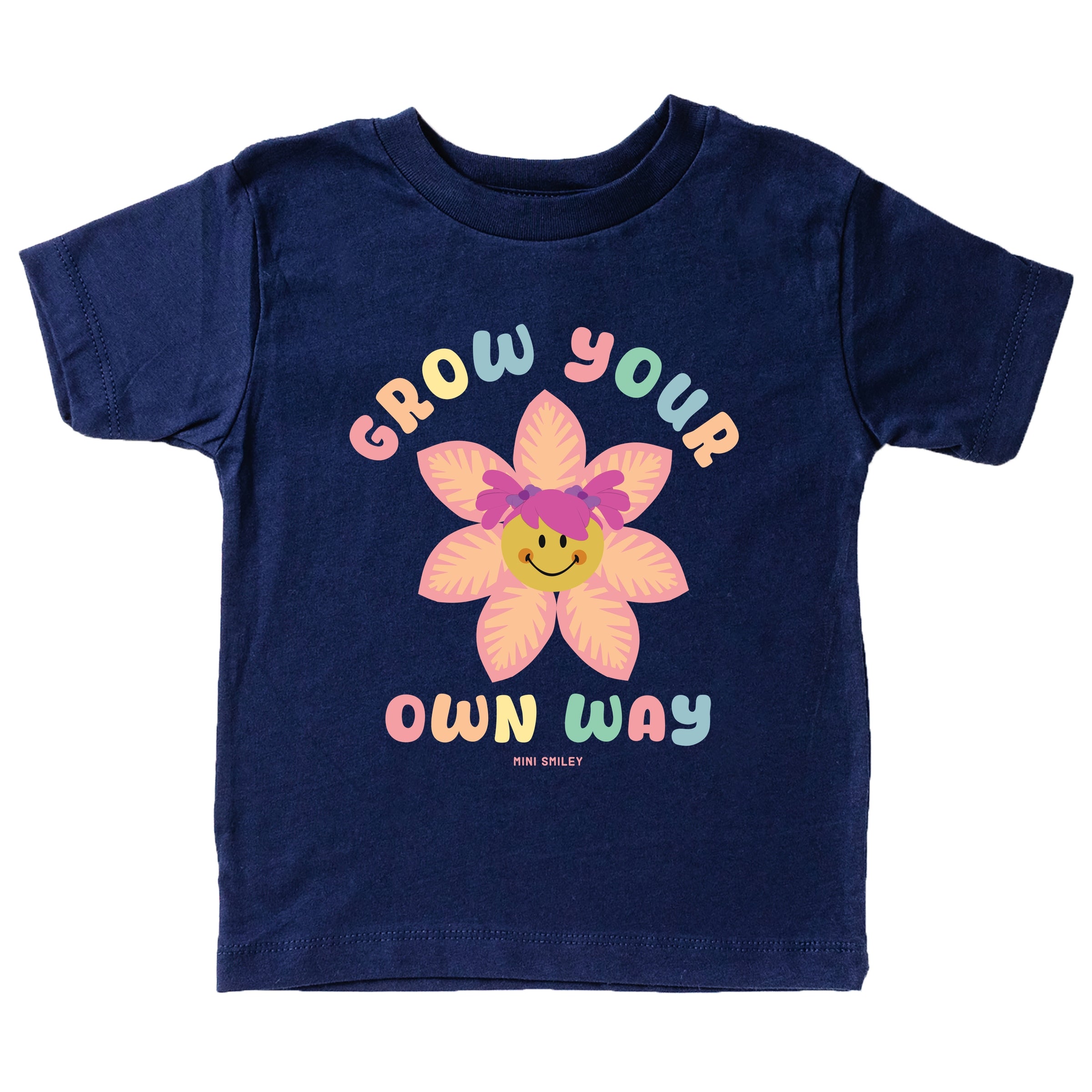 Mini Smiley Grow Your Own Way - Toddler Short Sleeve Graphic T-Shirt
