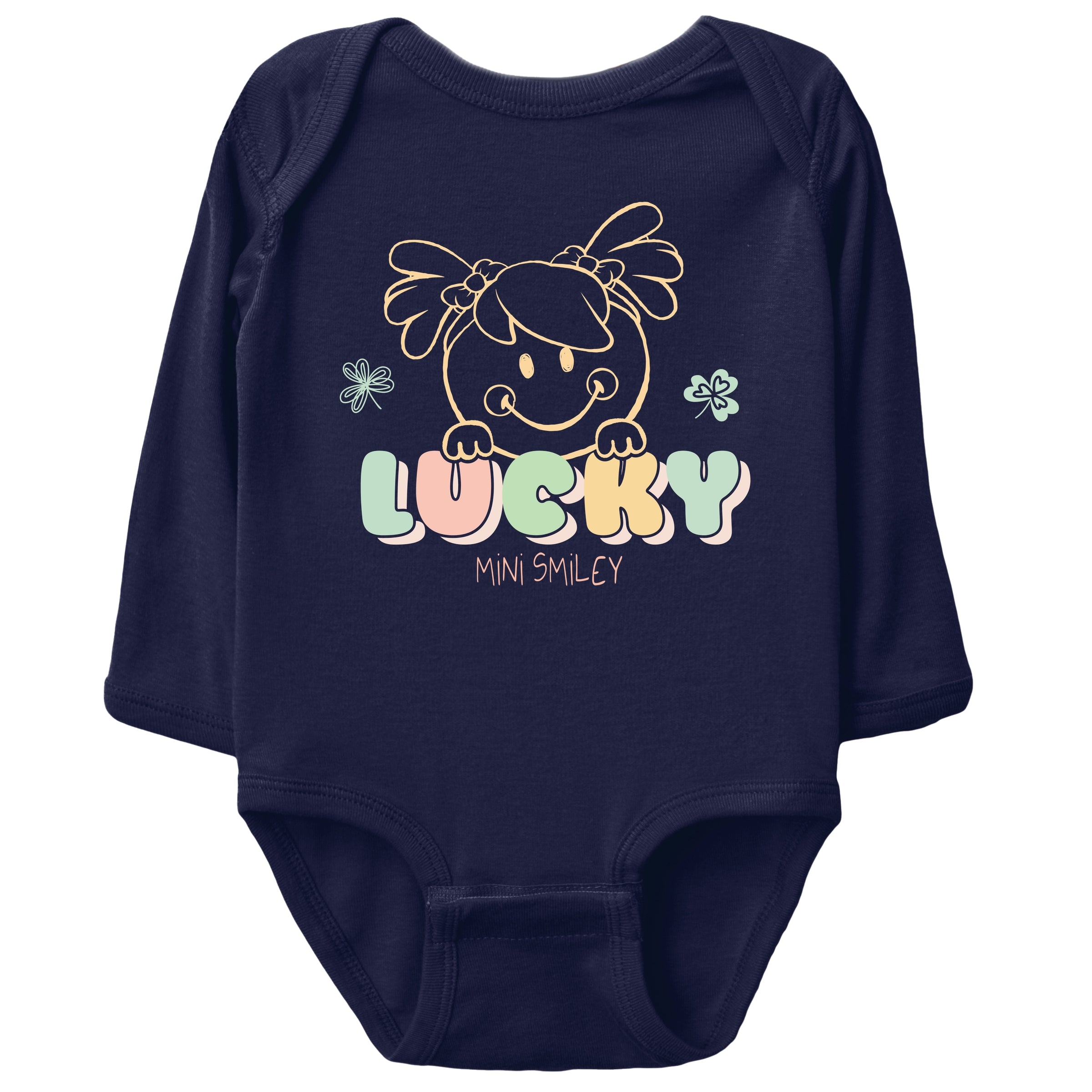 Mini Smiley Lucky Aria - Baby Long Sleeve Bodysuit