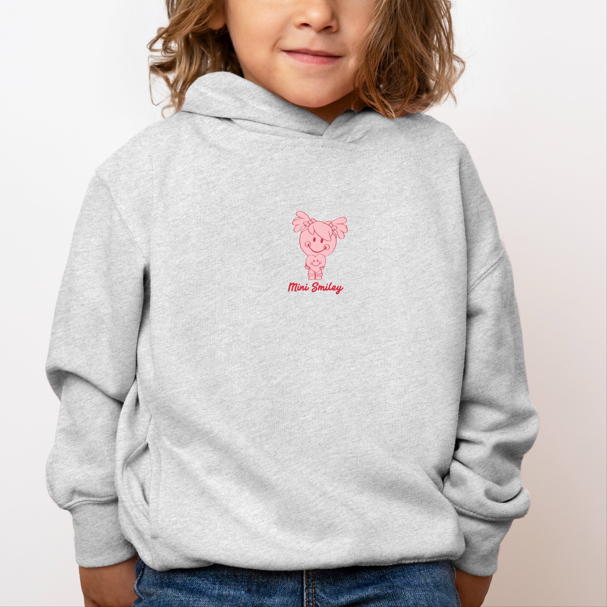 Mini Smiley Sending Love To You - Toddler Hoodie