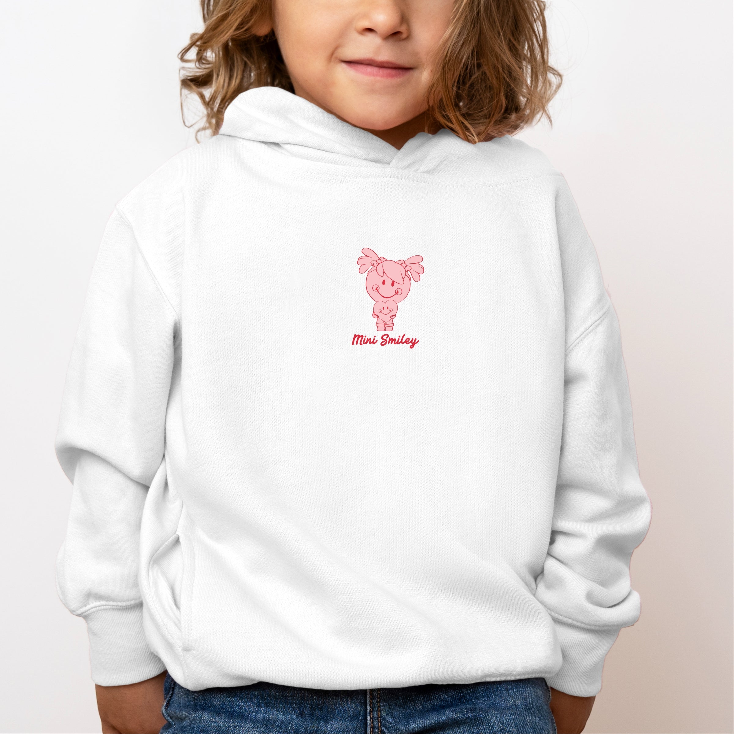 Mini Smiley Sending Love To You - Toddler Hoodie