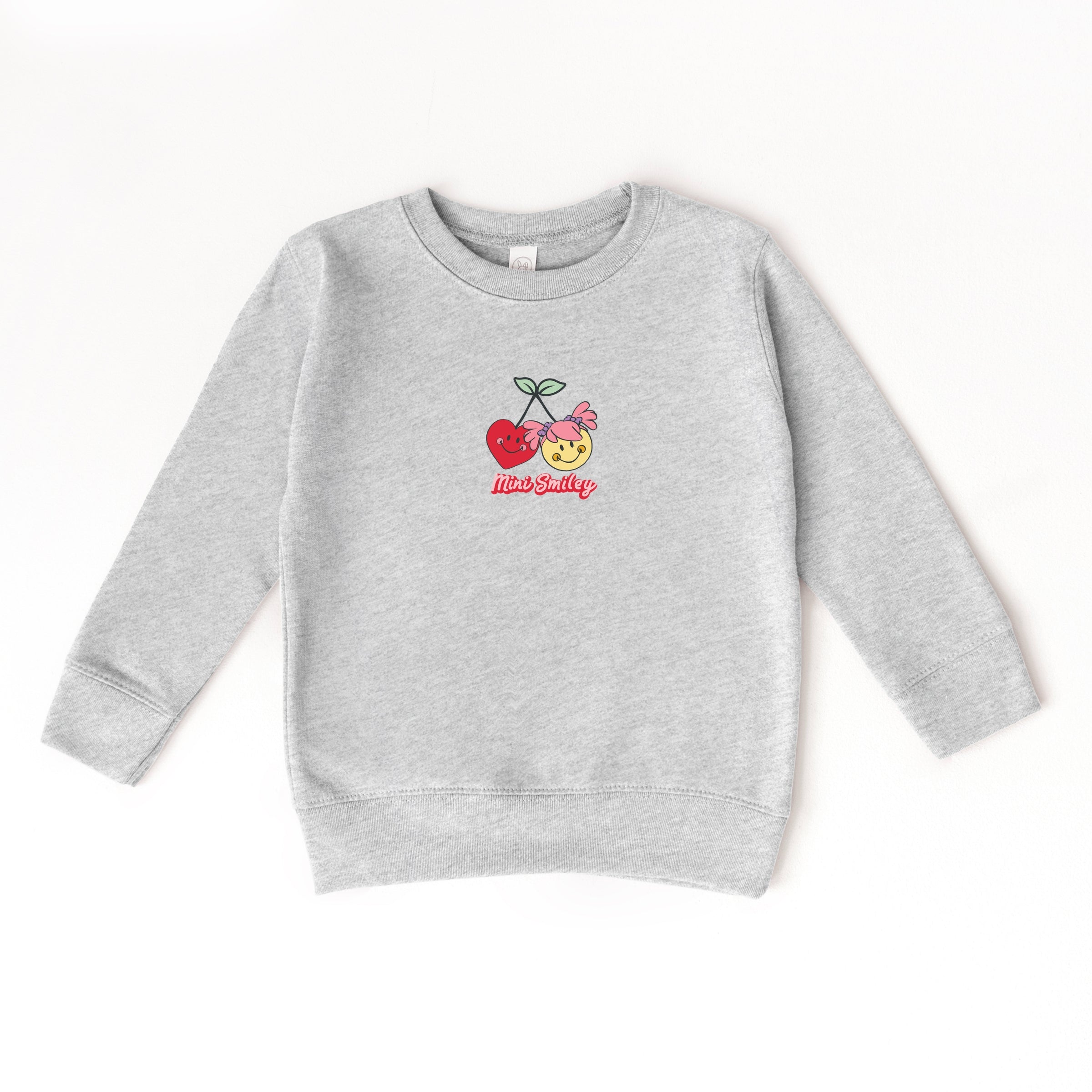Mini Smiley Kind Cute & Happy - Toddler Graphic Sweatshirt